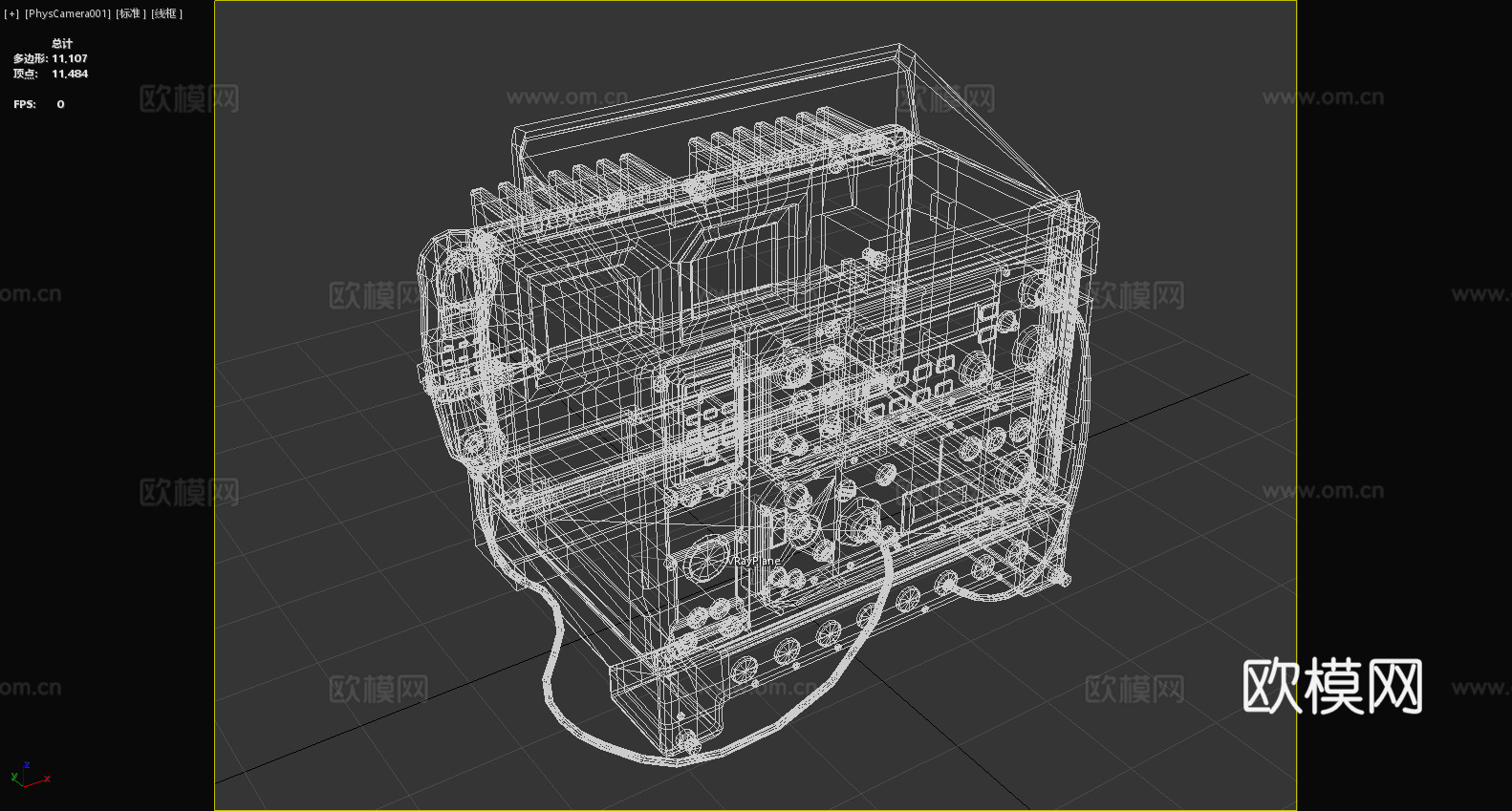 通讯设备 控制台 无线电 操作面板 仪器装置3d模型下载（渲染图6）