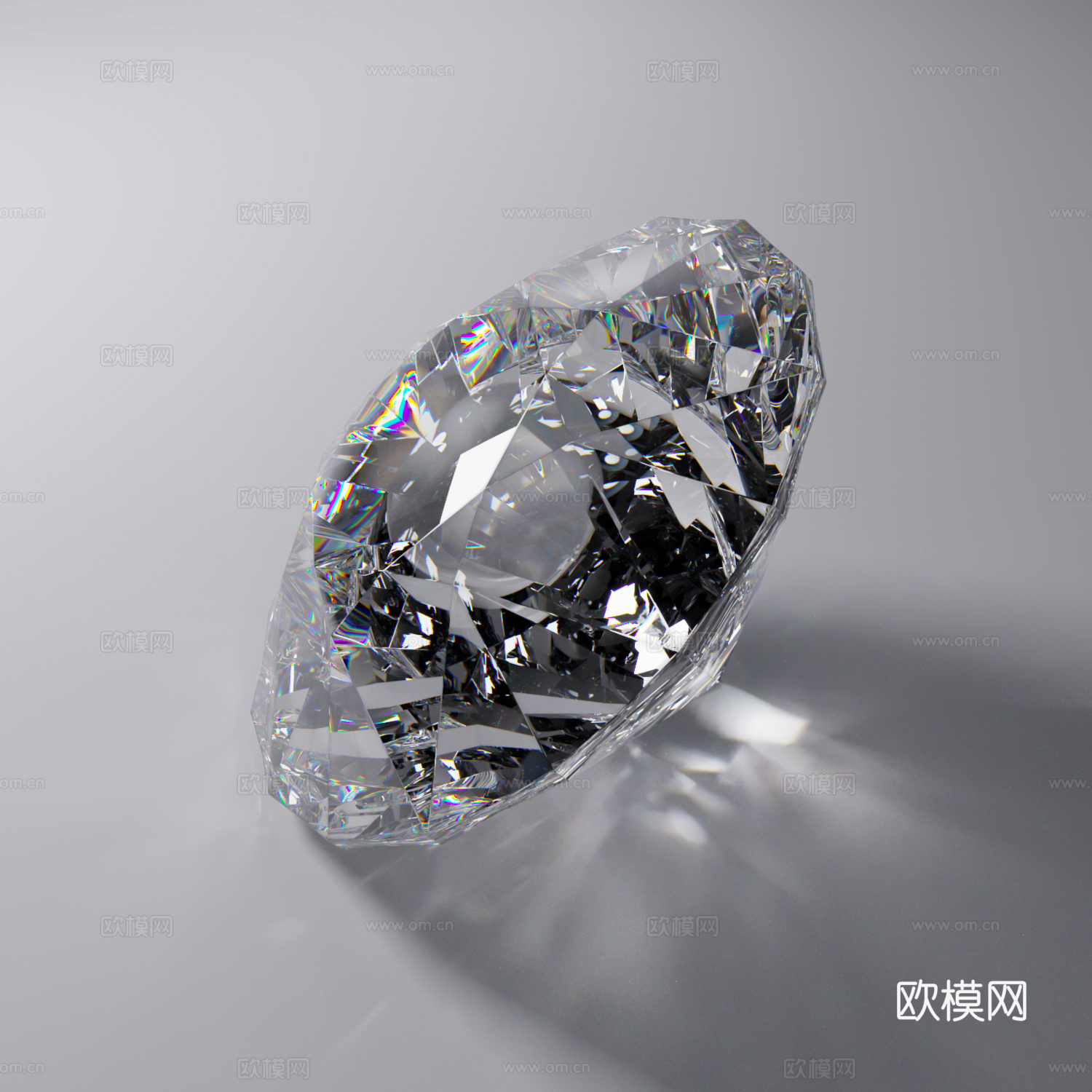 钻石3d模型下载（渲染图1）