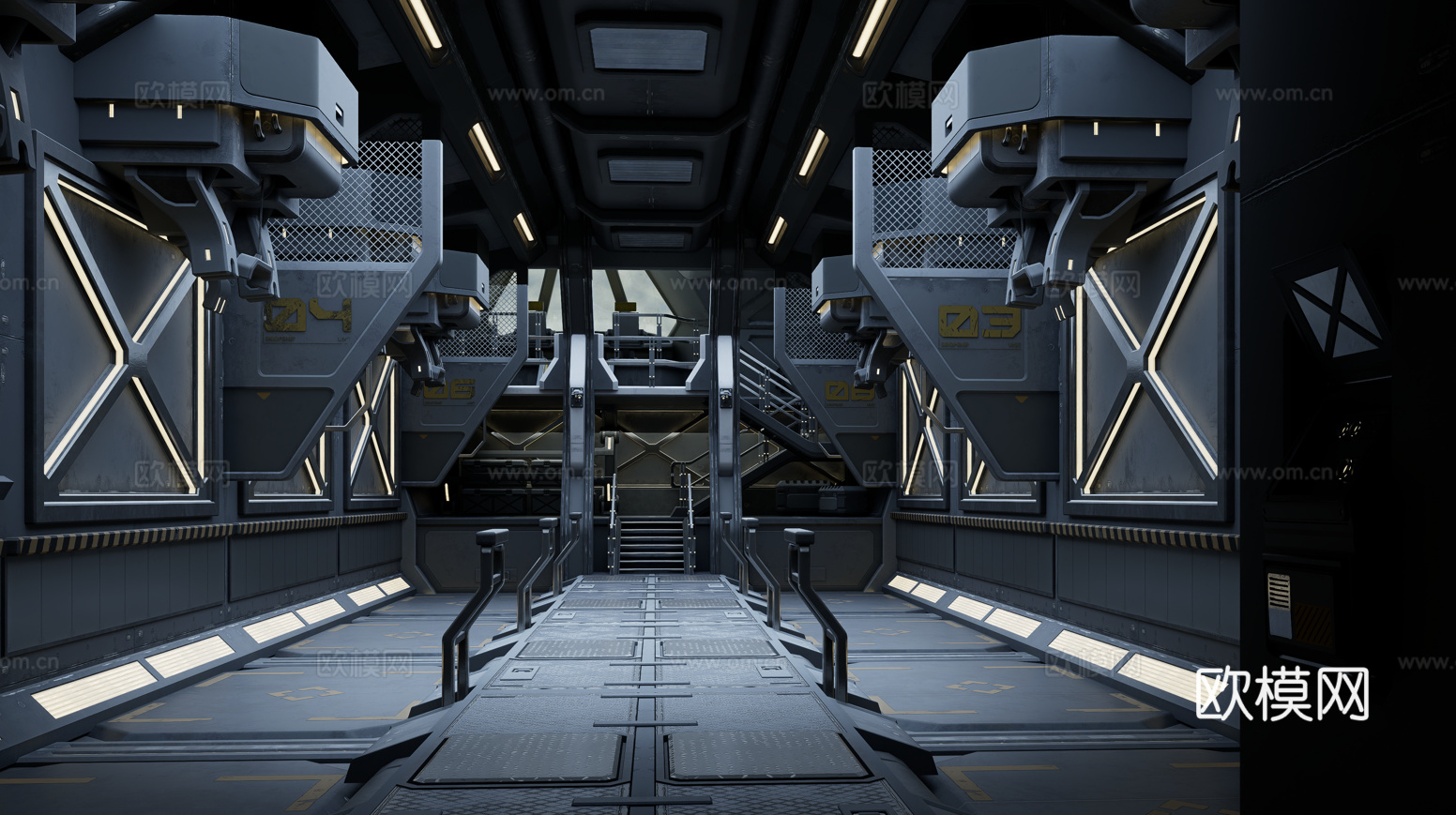 科幻飞船su模型