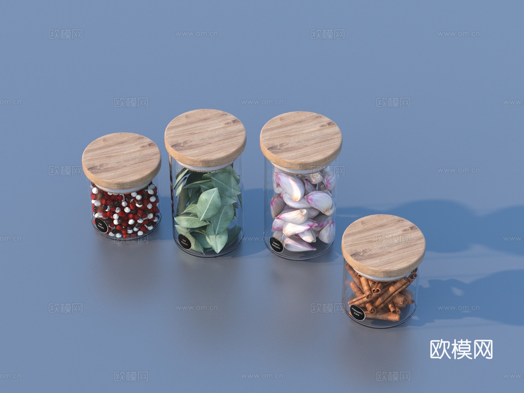 调味瓶 调料 储物罐子3d模型下载