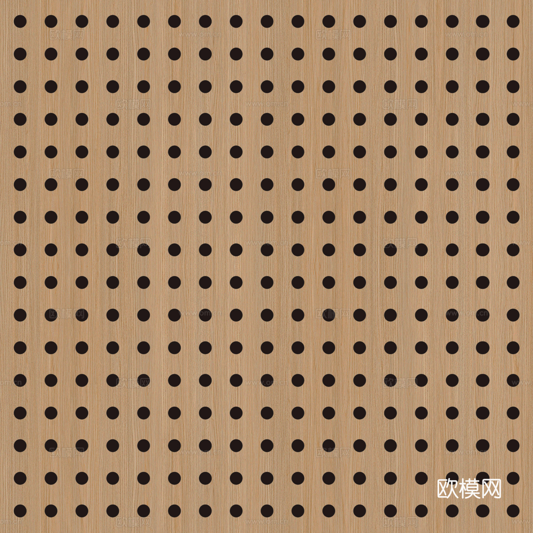 现代穿孔板黄色木纹洞洞板贴图