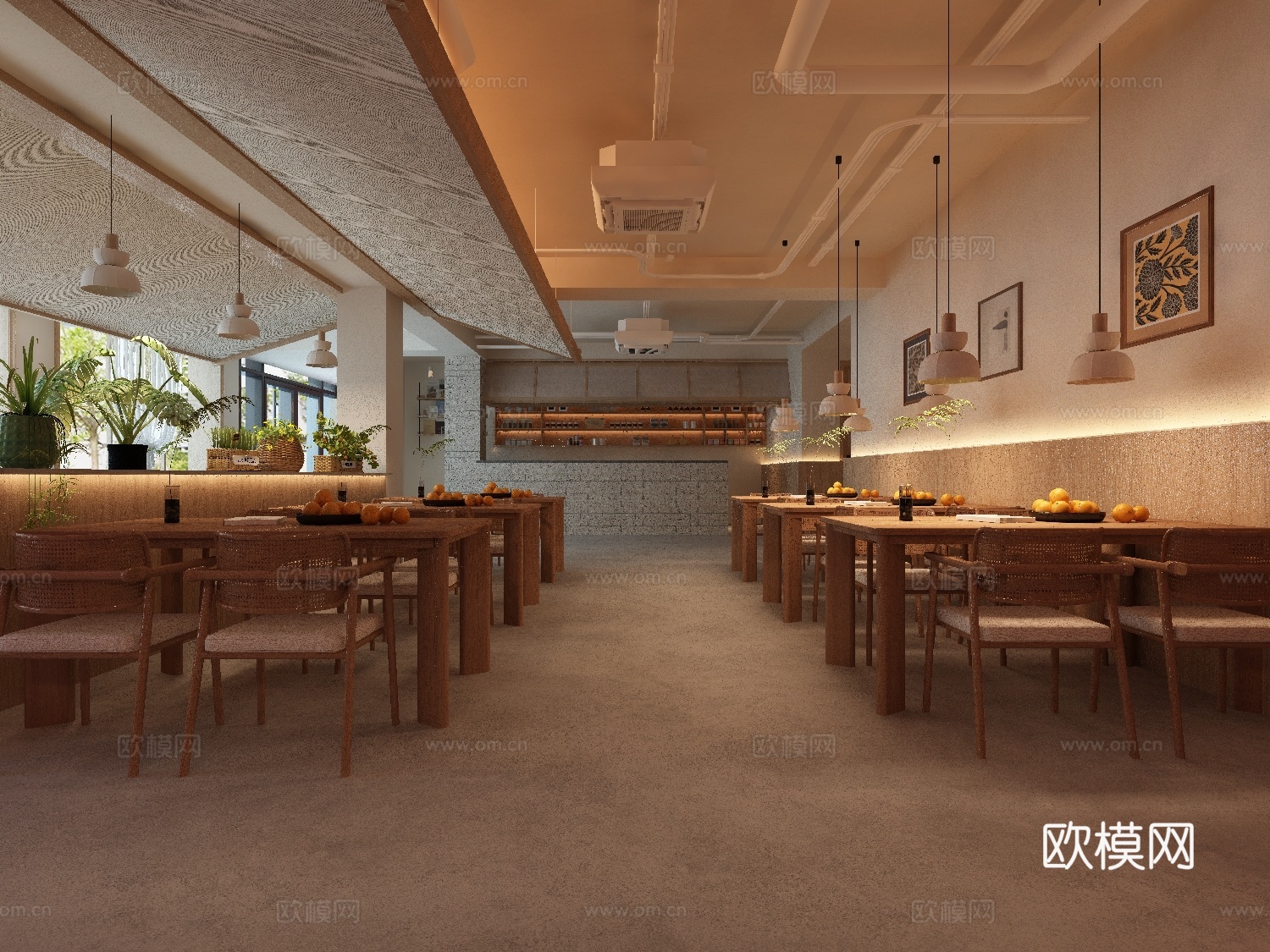 餐厅免费3d模型下载