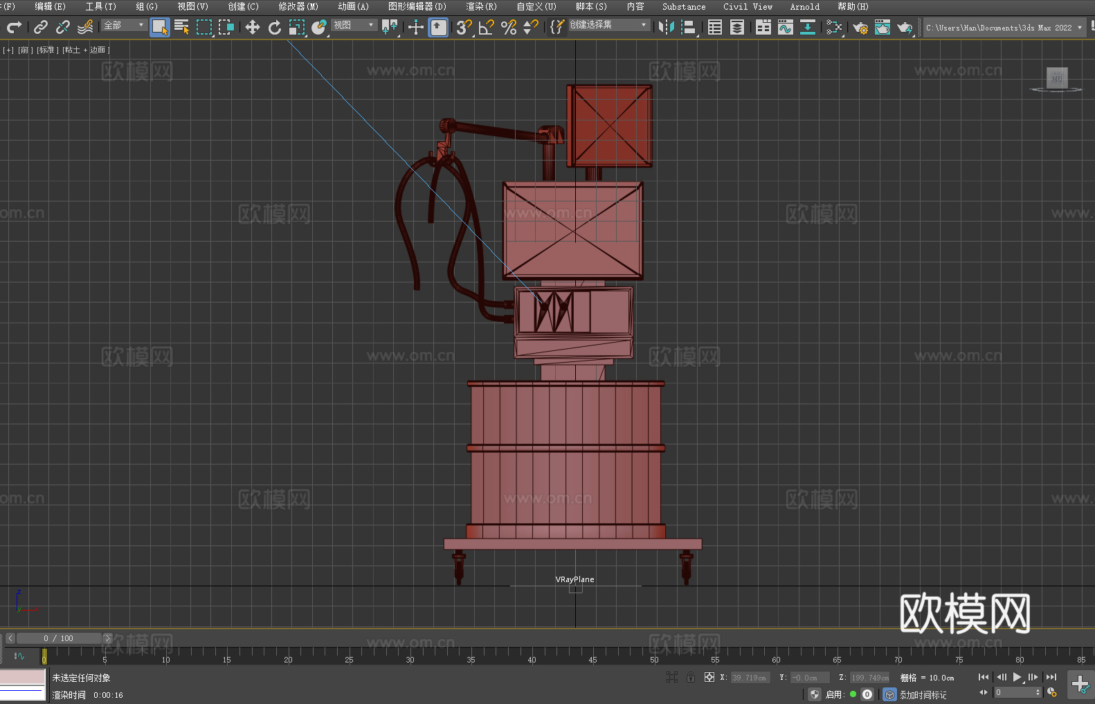 监护仪 医疗设备 生命体征监测 病床旁监护3d模型3d模型下载（渲染图3）