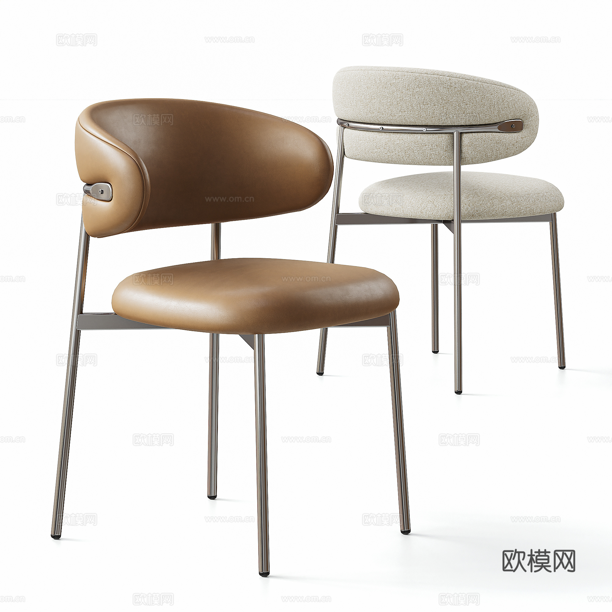 Calligaris 现代单椅组合 餐椅su模型