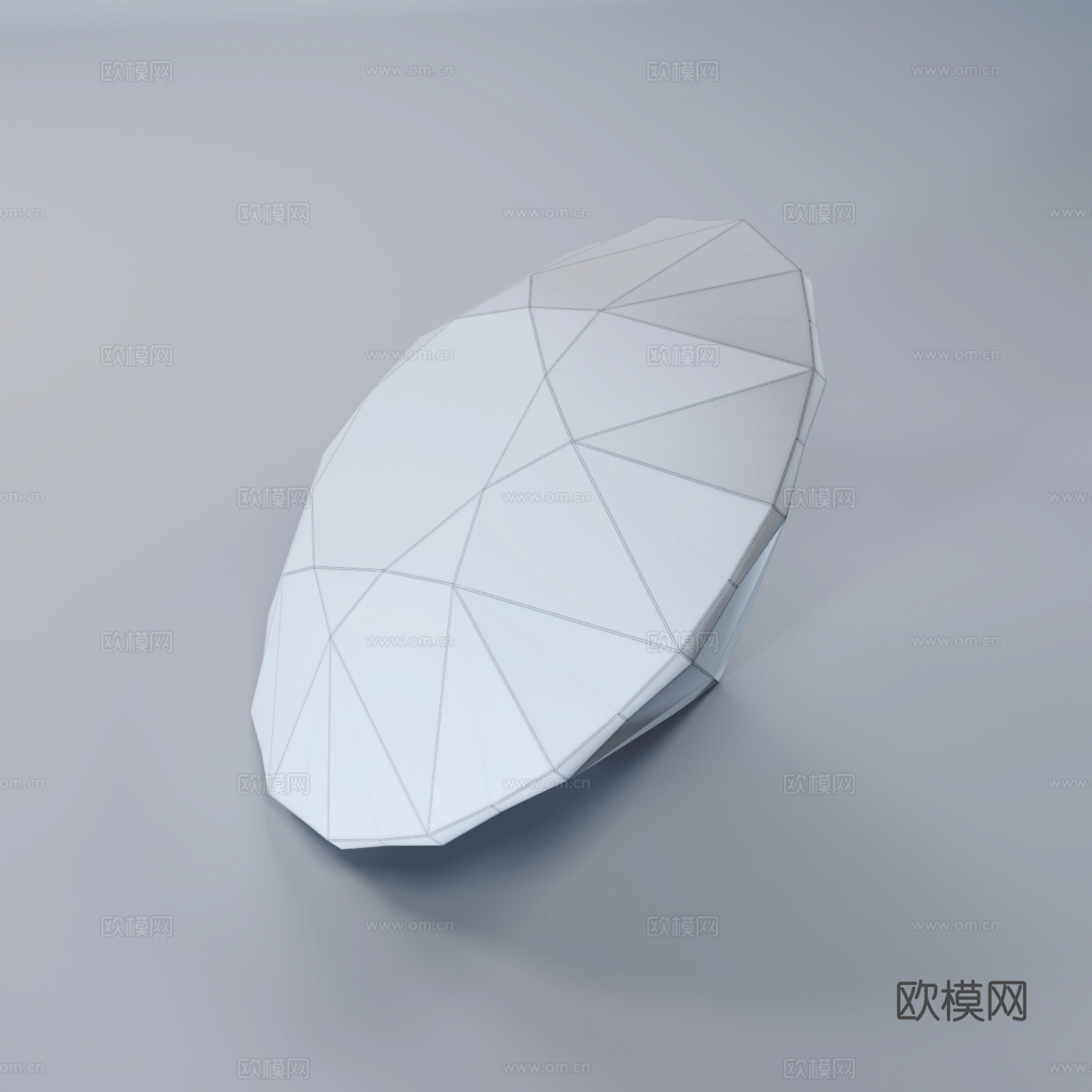 钻石3d模型下载（渲染图2）