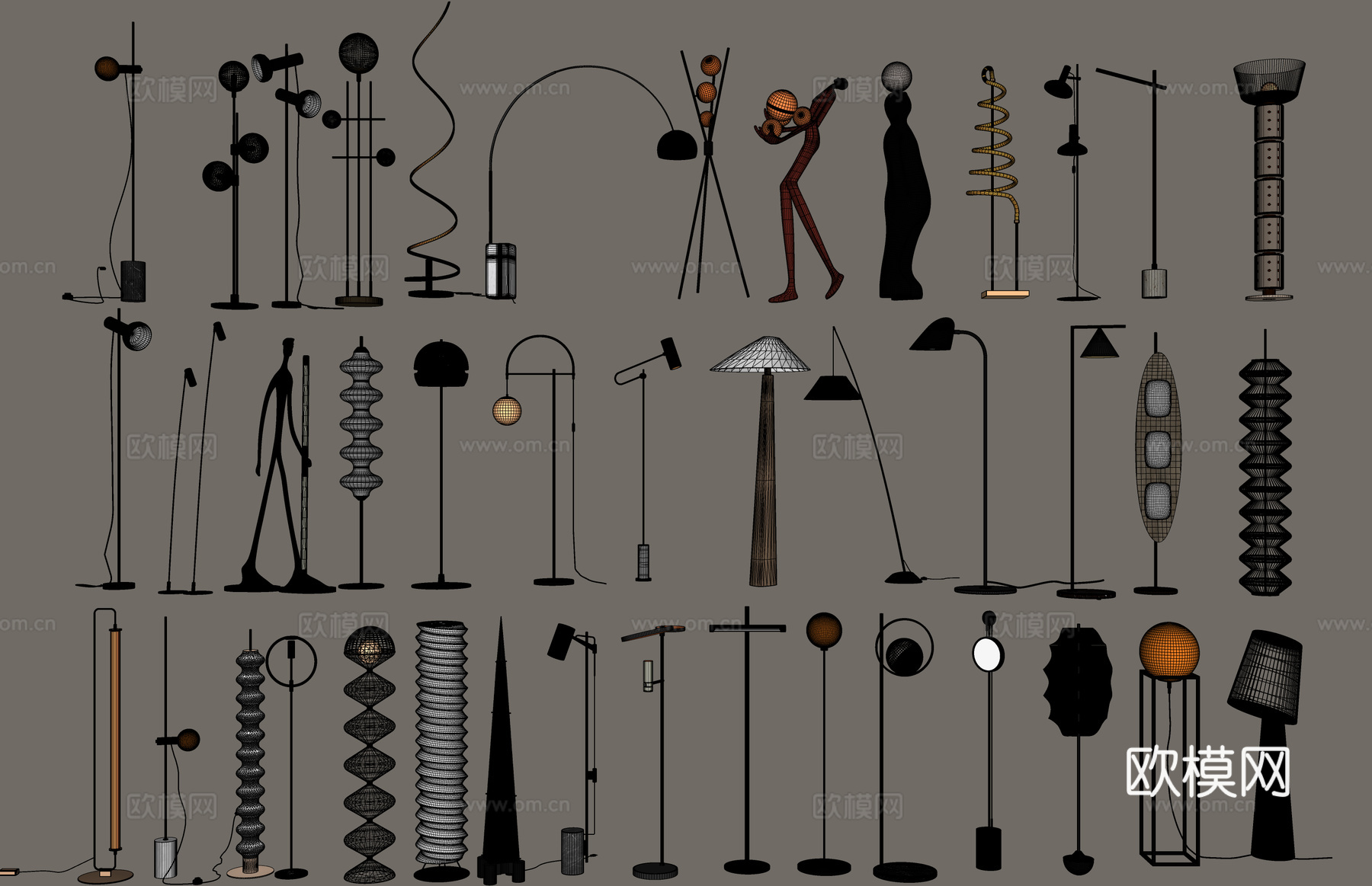 吊灯 灯光 室内灯 室外灯 射灯su模型