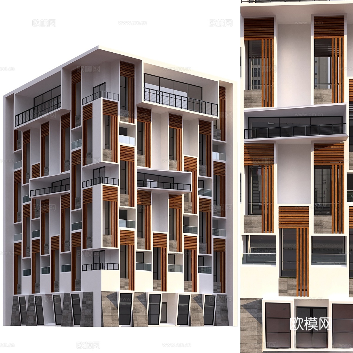 住宅楼2号3d模型下载