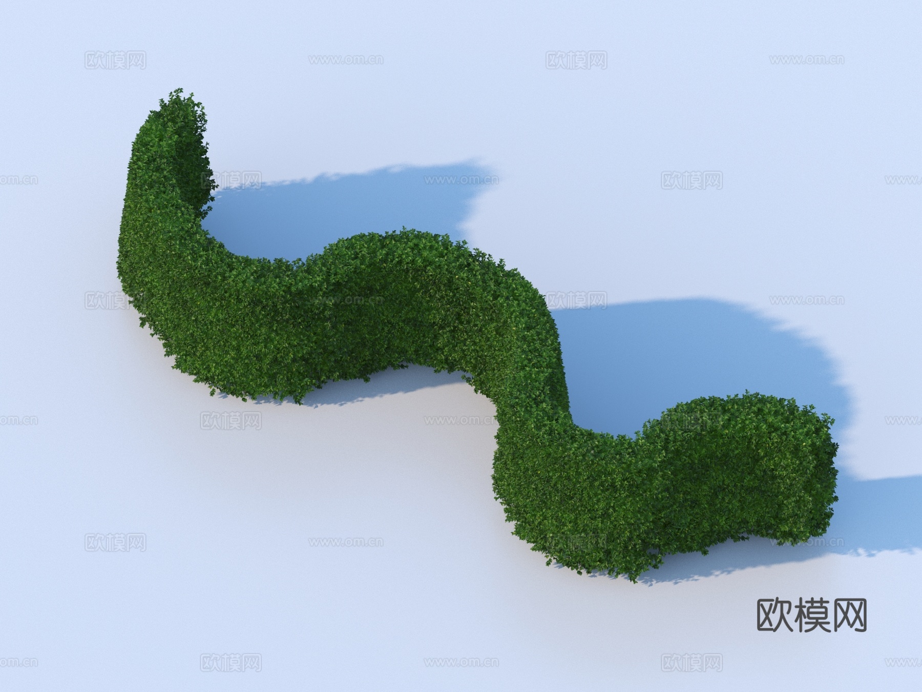 绿蓠 灌木 花草 植物3d模型下载