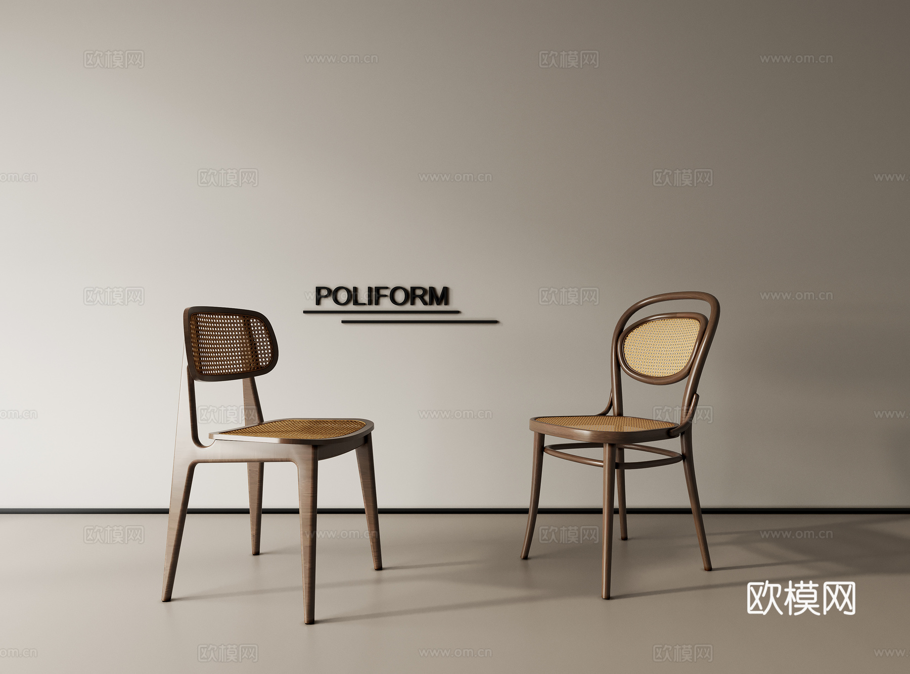 餐椅单椅书椅su模型