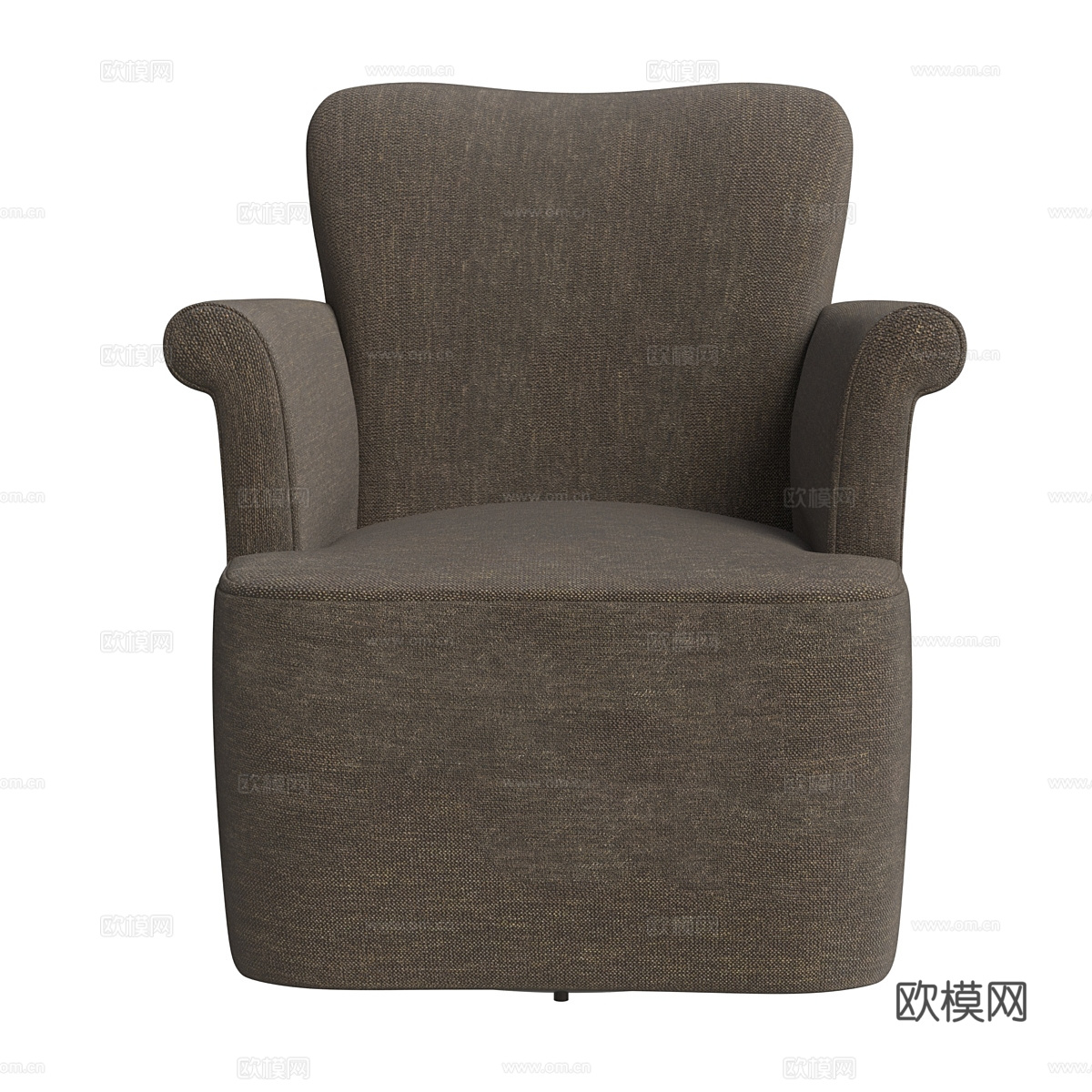 现代布艺扶手椅3d模型下载（渲染图4）