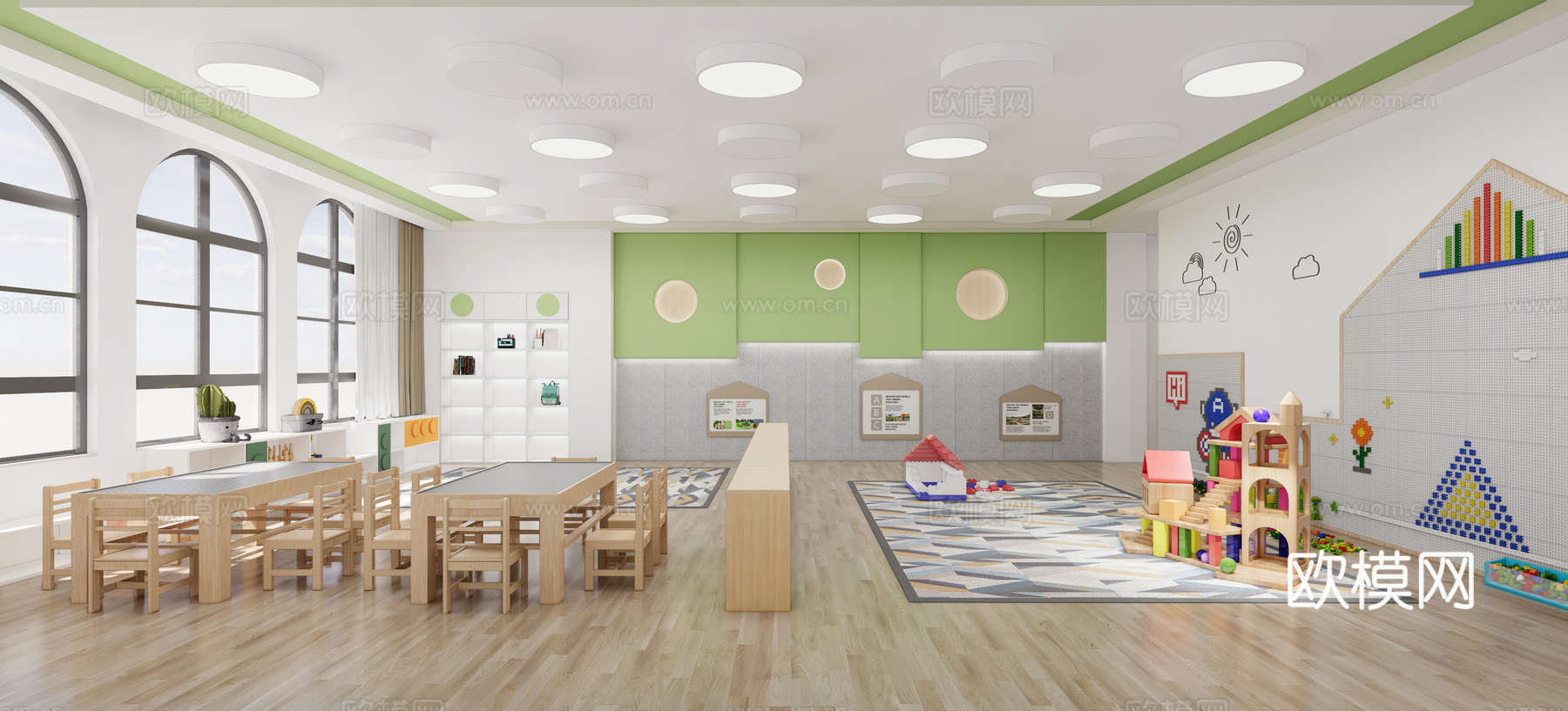 科学发现室  活动教室  音乐教室  建构教师su模型