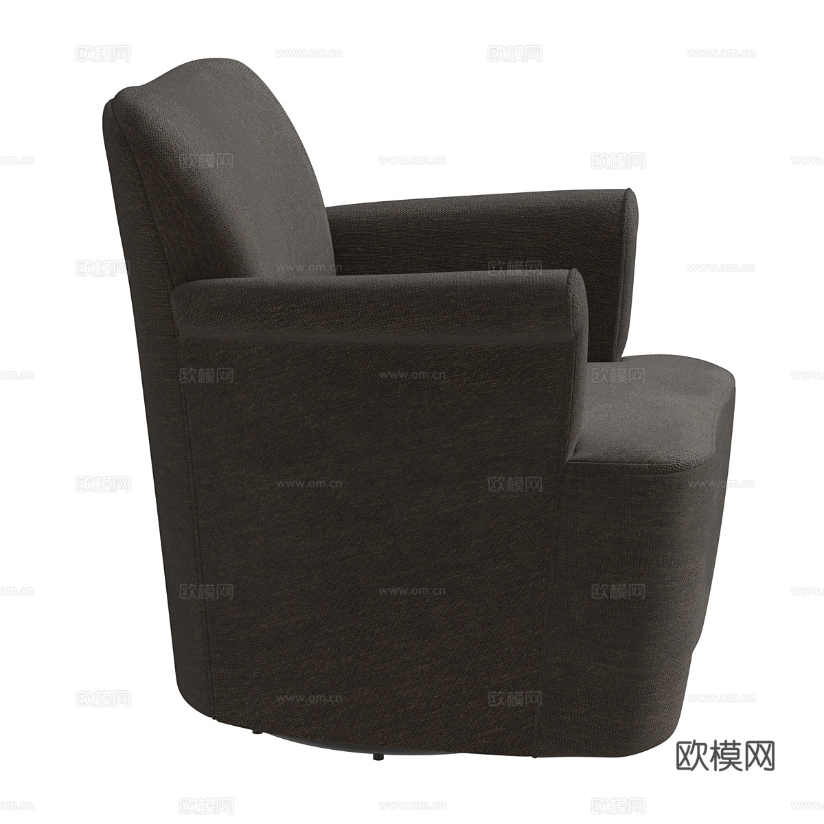 现代布艺扶手椅3d模型下载（渲染图2）