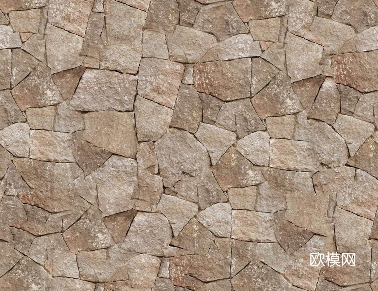 无缝碎石文化石墙面 地面贴图