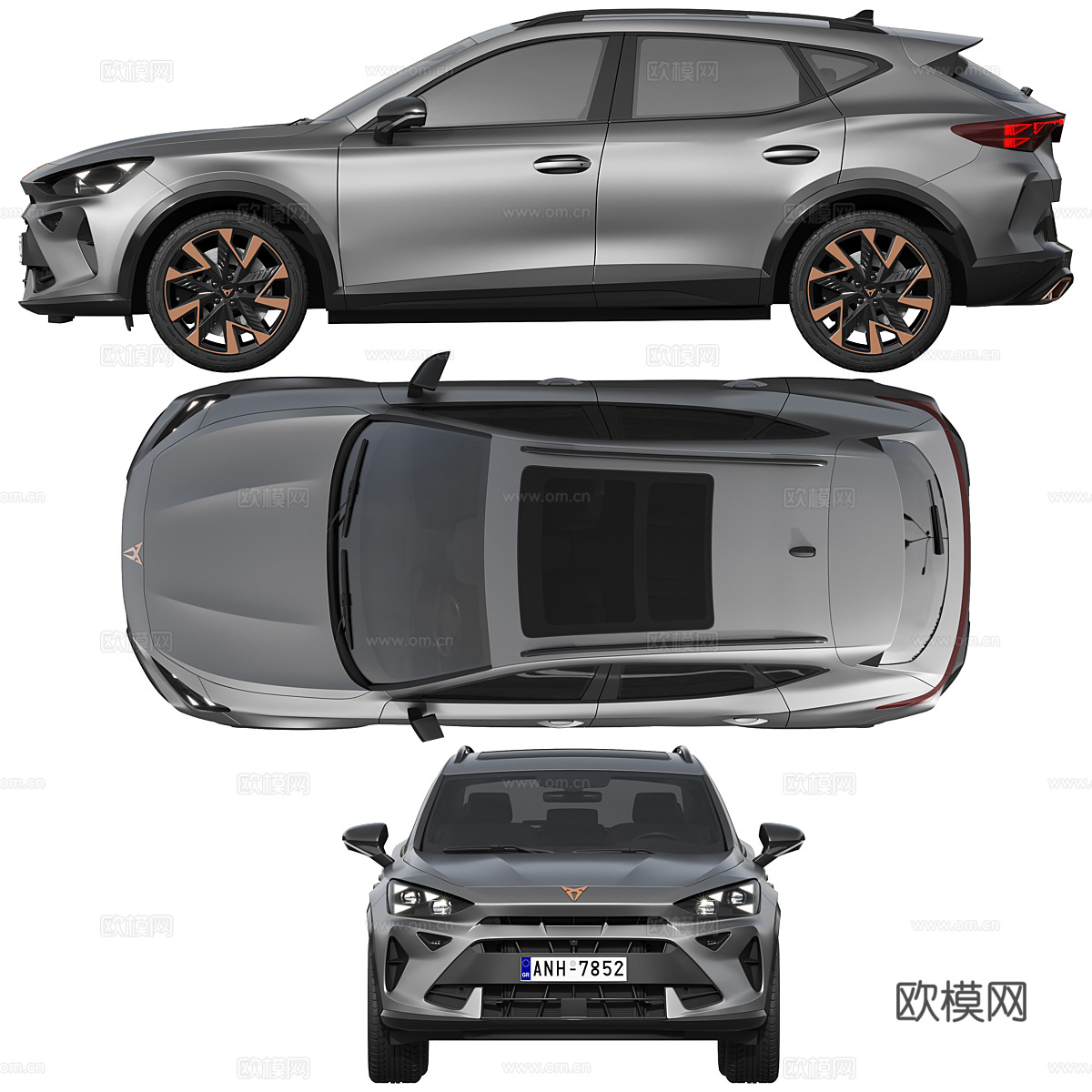 Cupra福特2025款suv汽车3d模型下载（渲染图3）