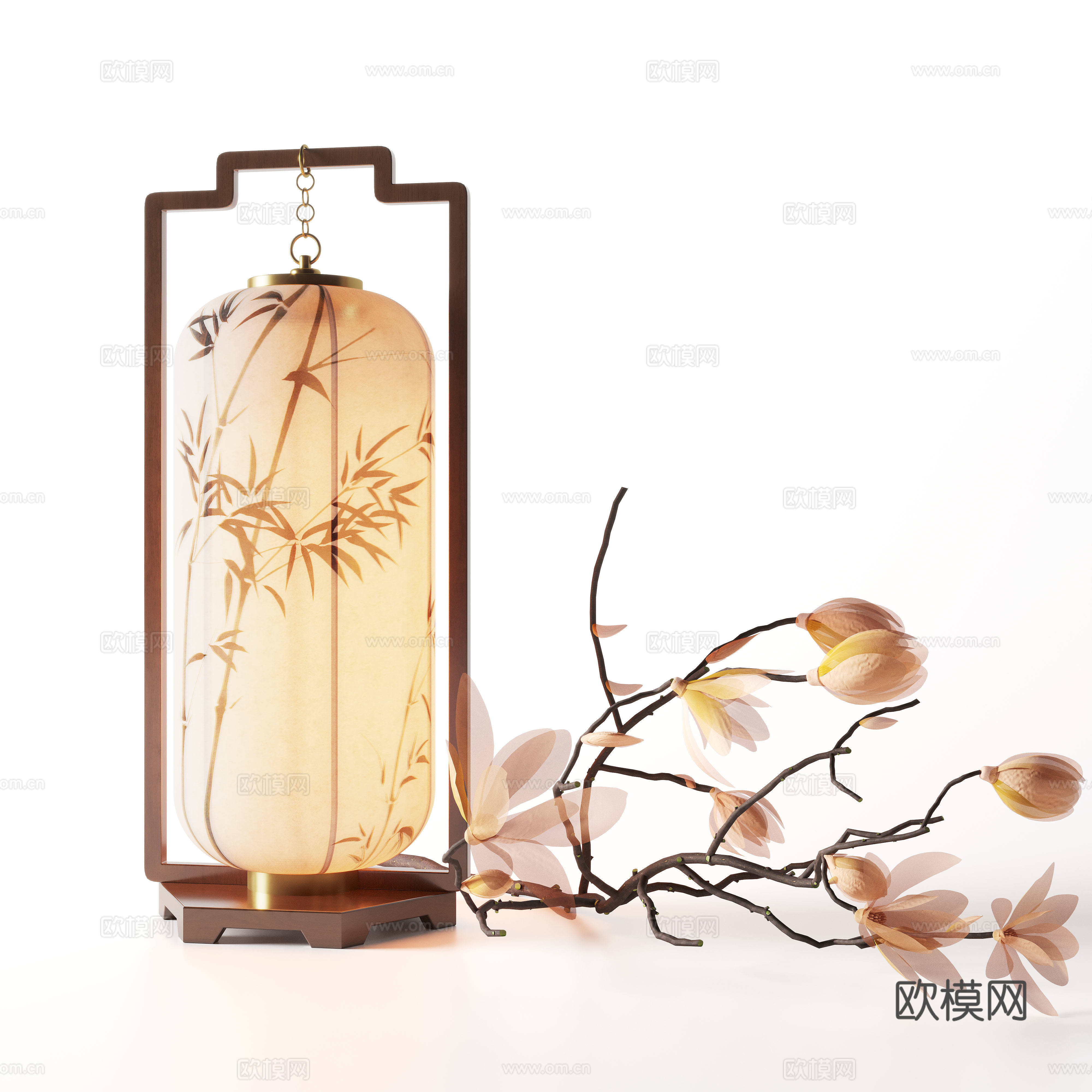 宋式台灯 台灯 灯具 装饰灯 艺术台灯su模型