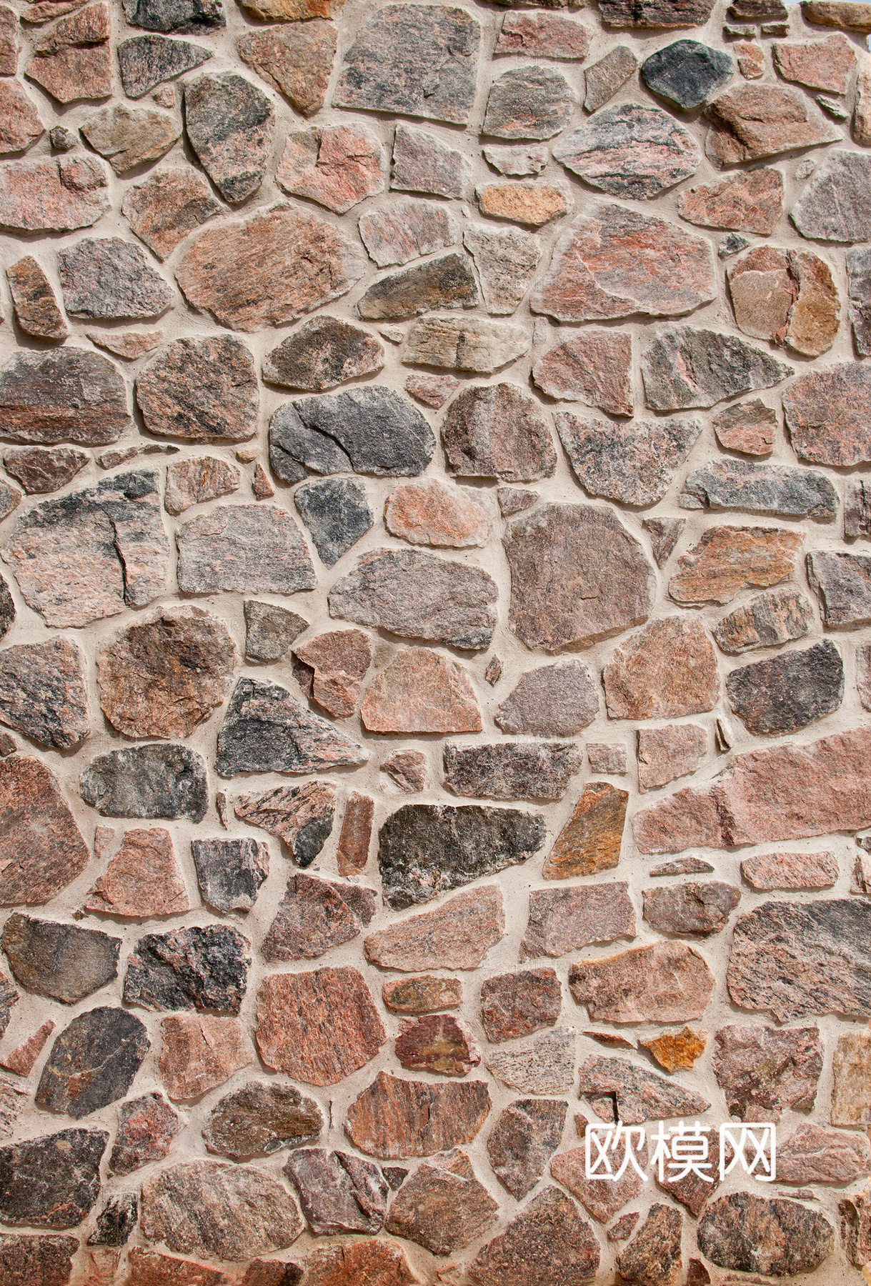 现代文化石墙面 石墙 毛石 墙砖贴图