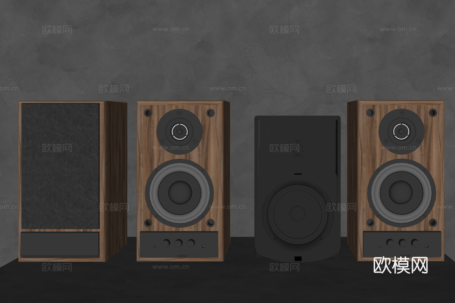 音响设计 书架音响 声学设备 家居音频 品牌音响 听觉体验su模型