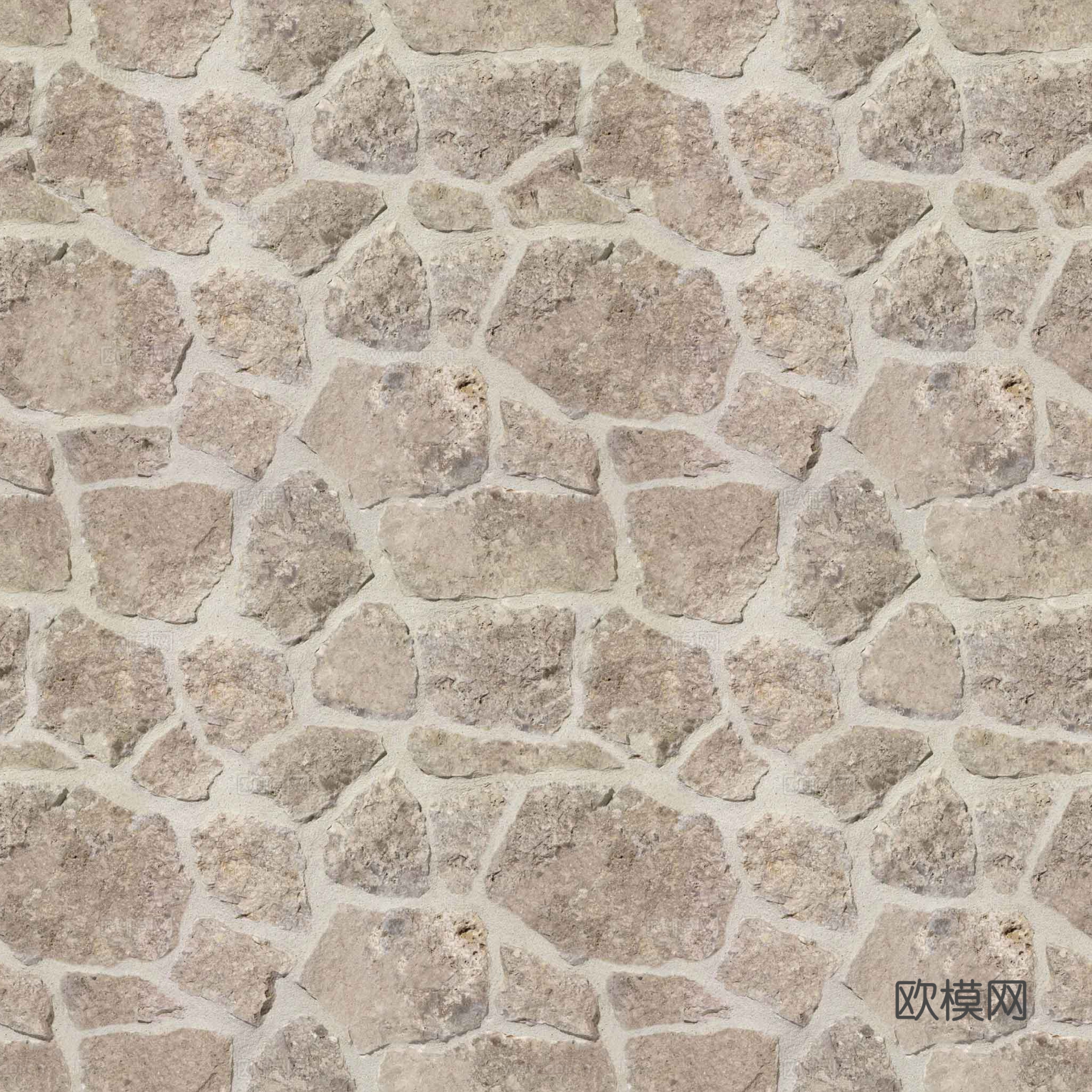 现代文化石墙面 石墙 毛石 墙砖贴图