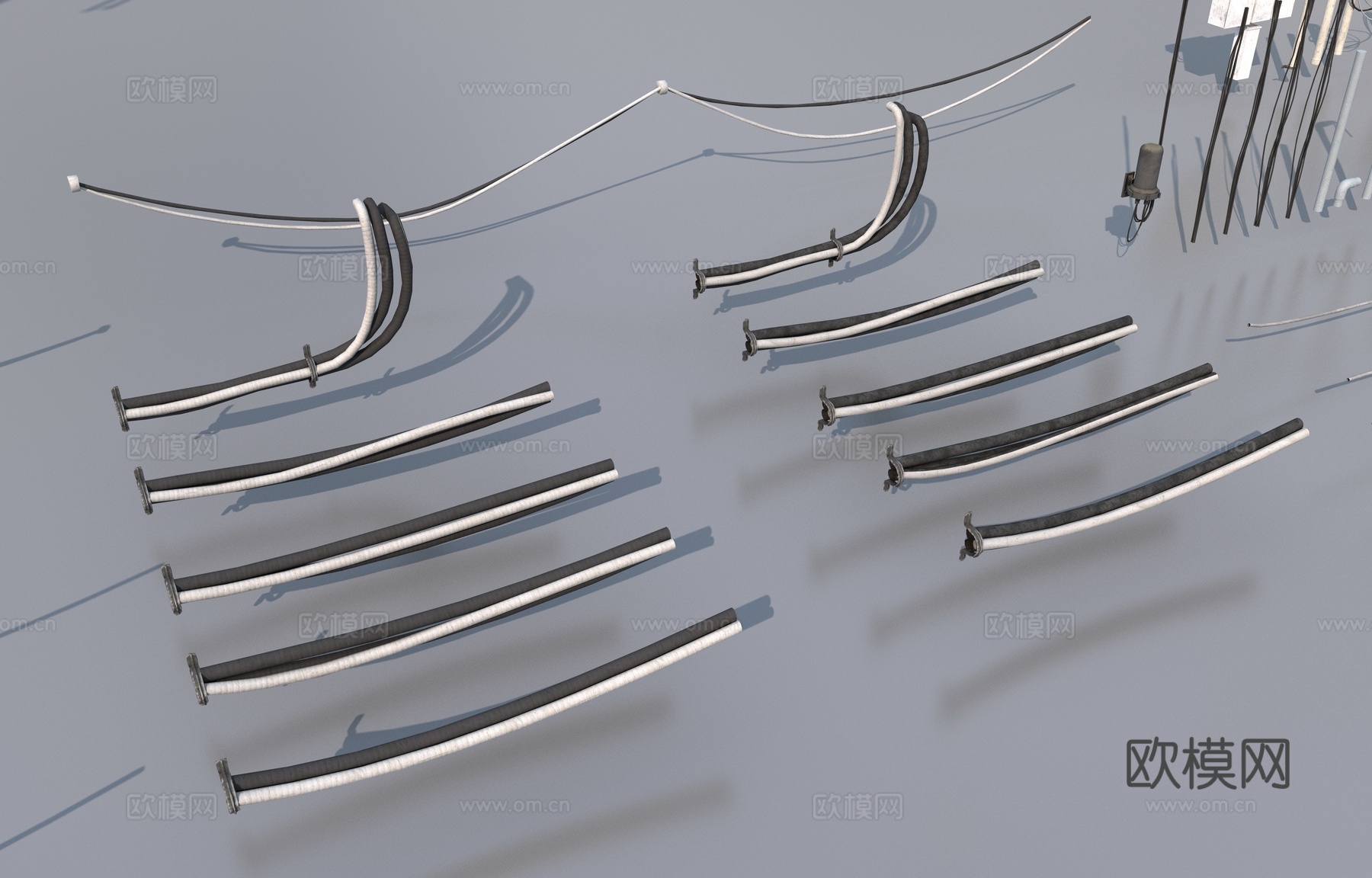 电缆电气部件3d模型下载（渲染图8）