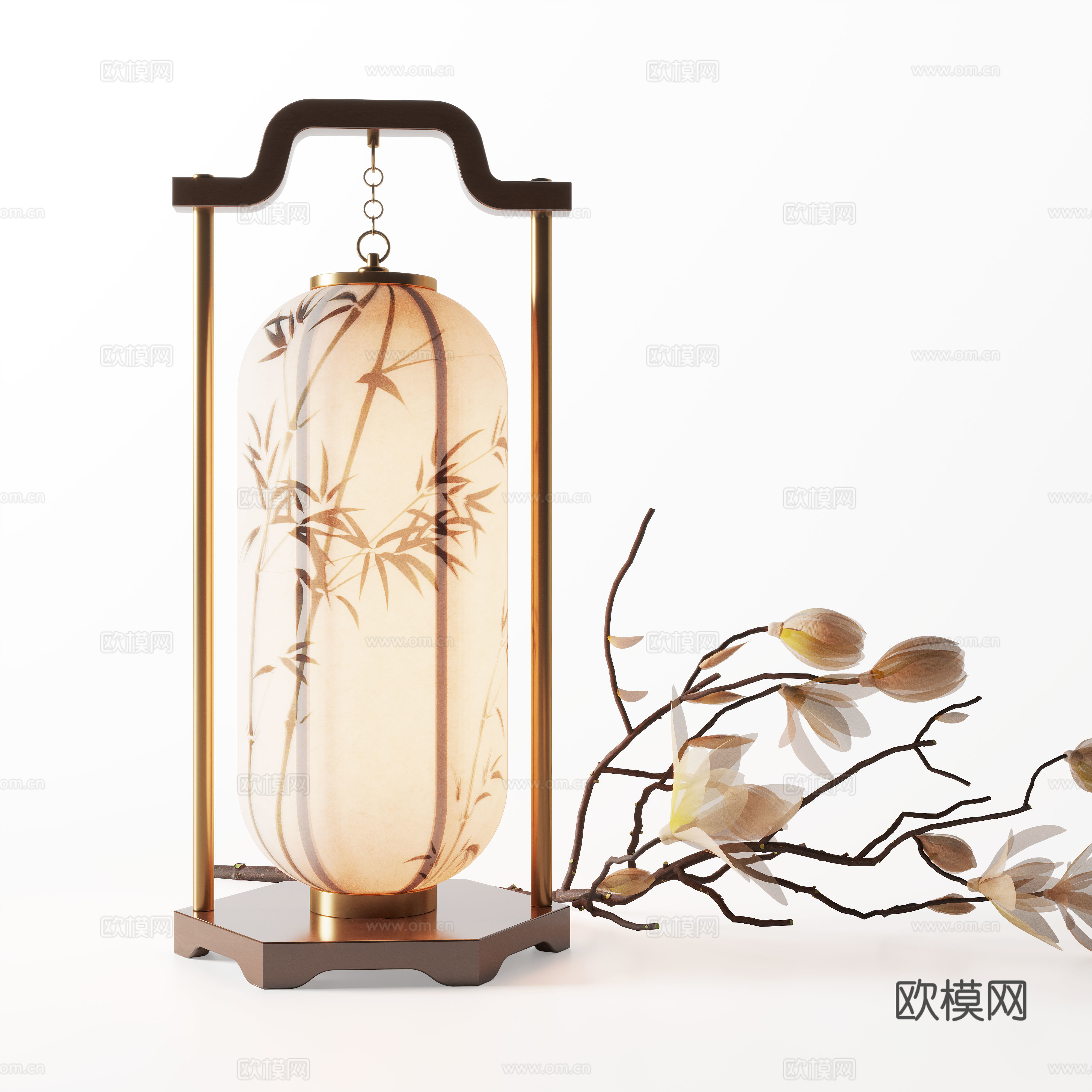 宋式台灯 台灯 灯具 装饰灯 艺术台灯su模型