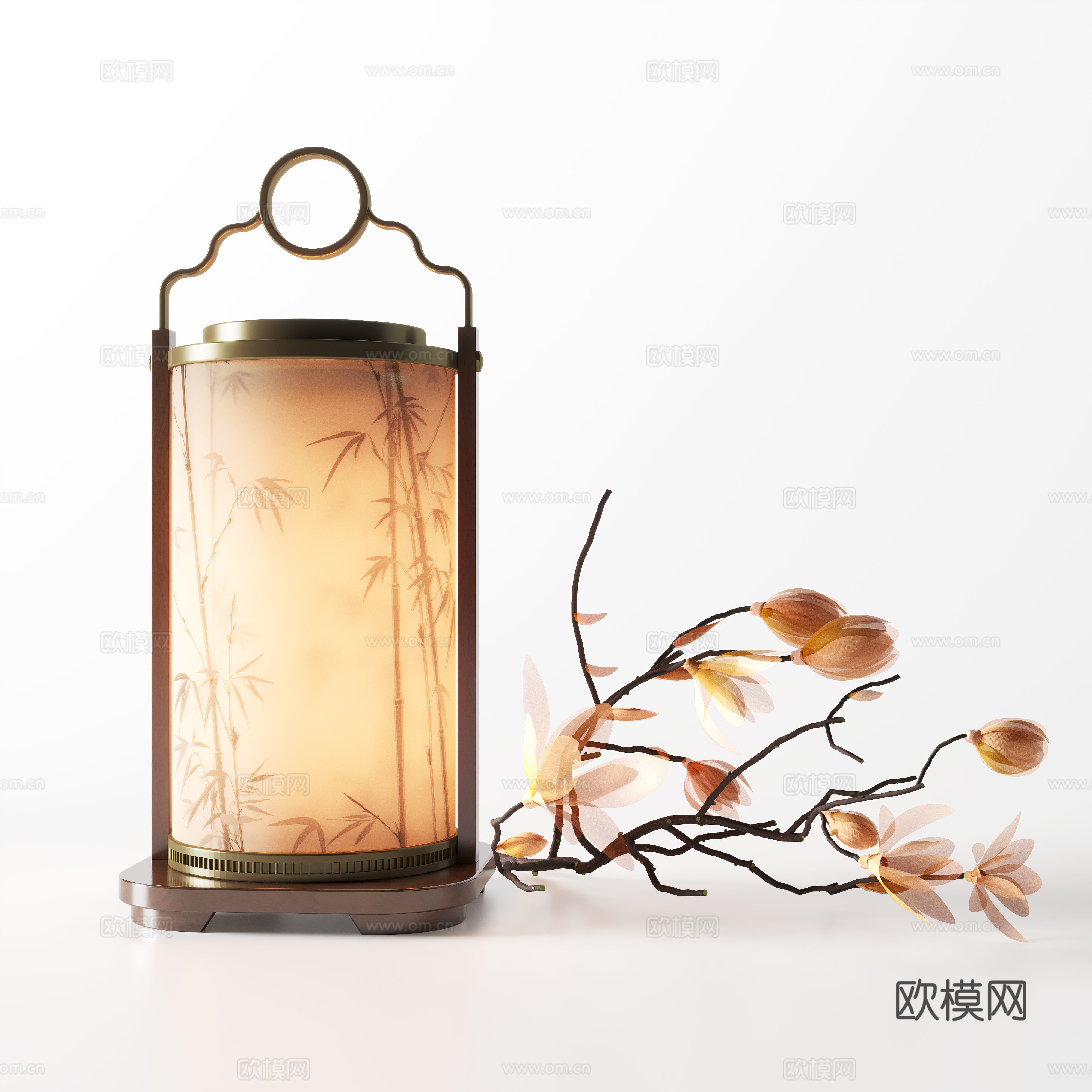 宋式台灯 台灯 灯具 装饰灯 艺术台灯su模型