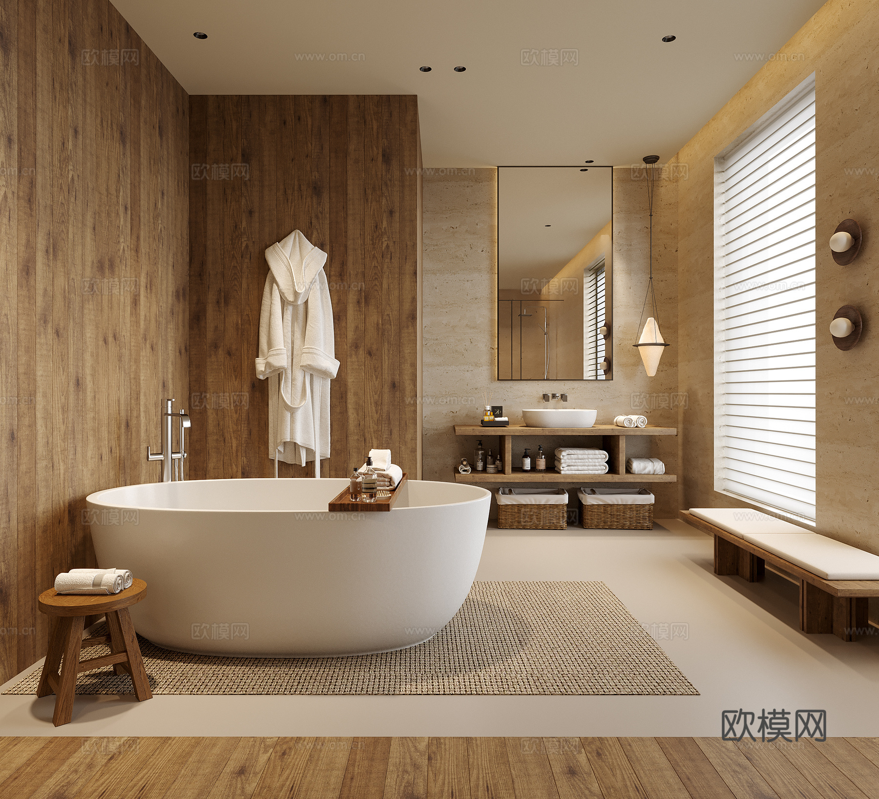 现代名宿卫生间3d模型下载