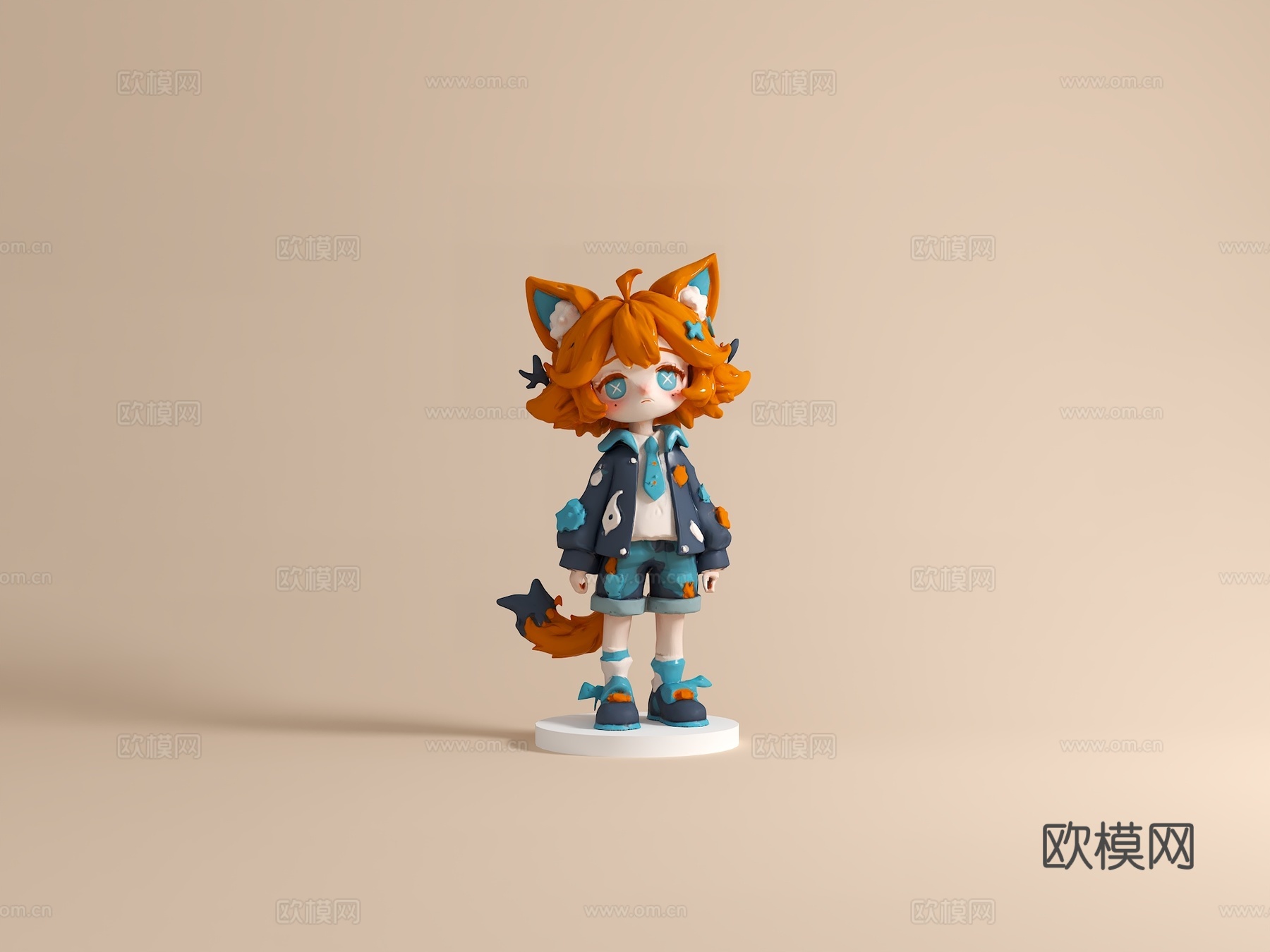 现代雕塑摆件 IP手办 艺术装置 商业美陈 卡通公仔su模型