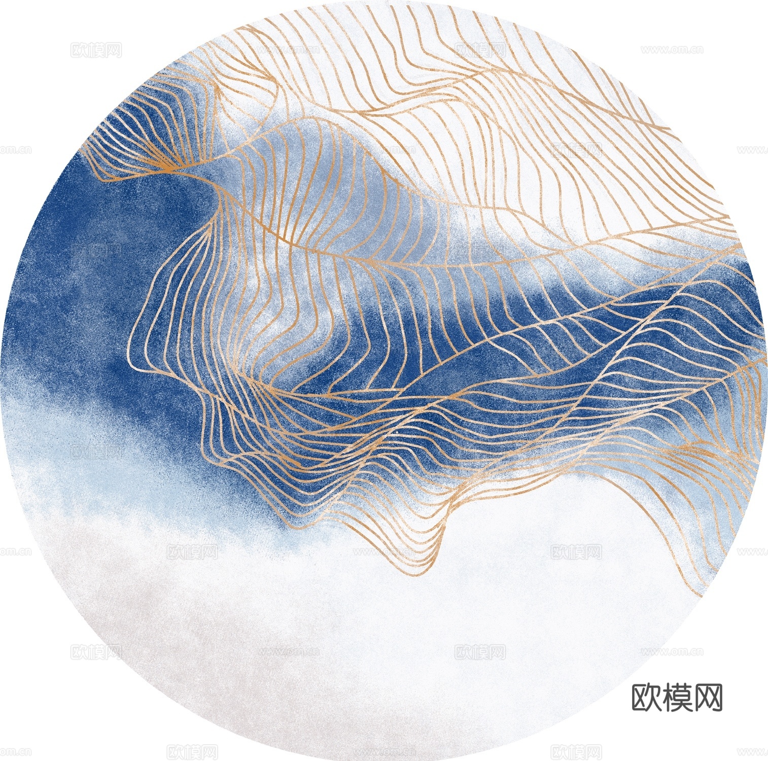 新中式圆形地毯