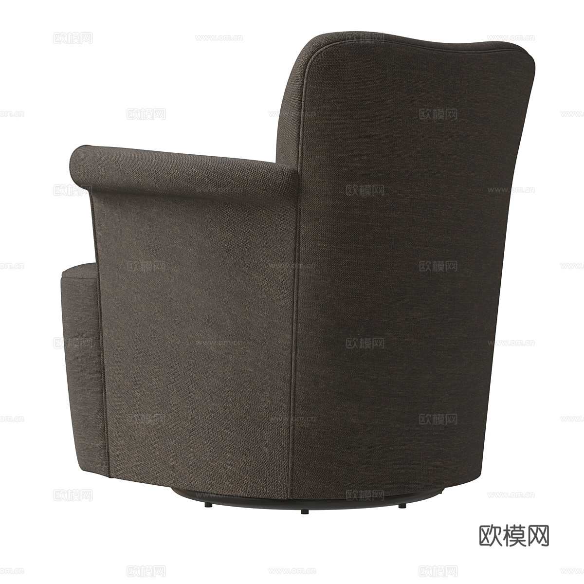 现代布艺扶手椅3d模型下载（渲染图3）