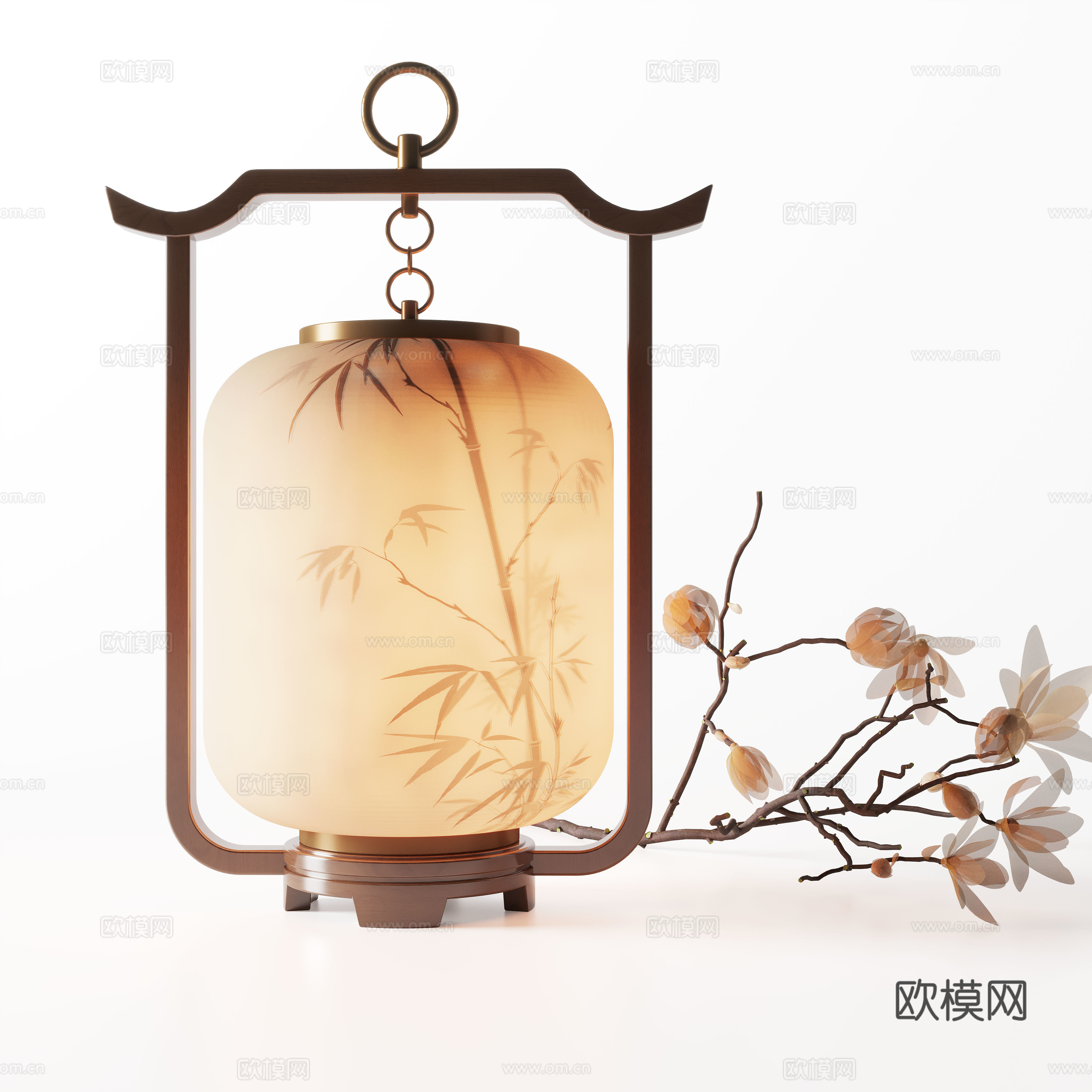 宋式台灯 台灯 灯具 装饰灯 艺术台灯su模型