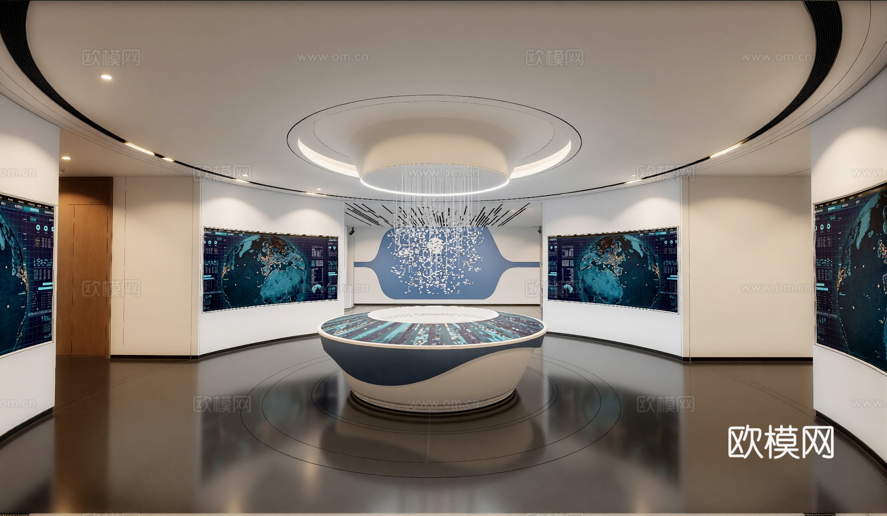 现代展厅su模型