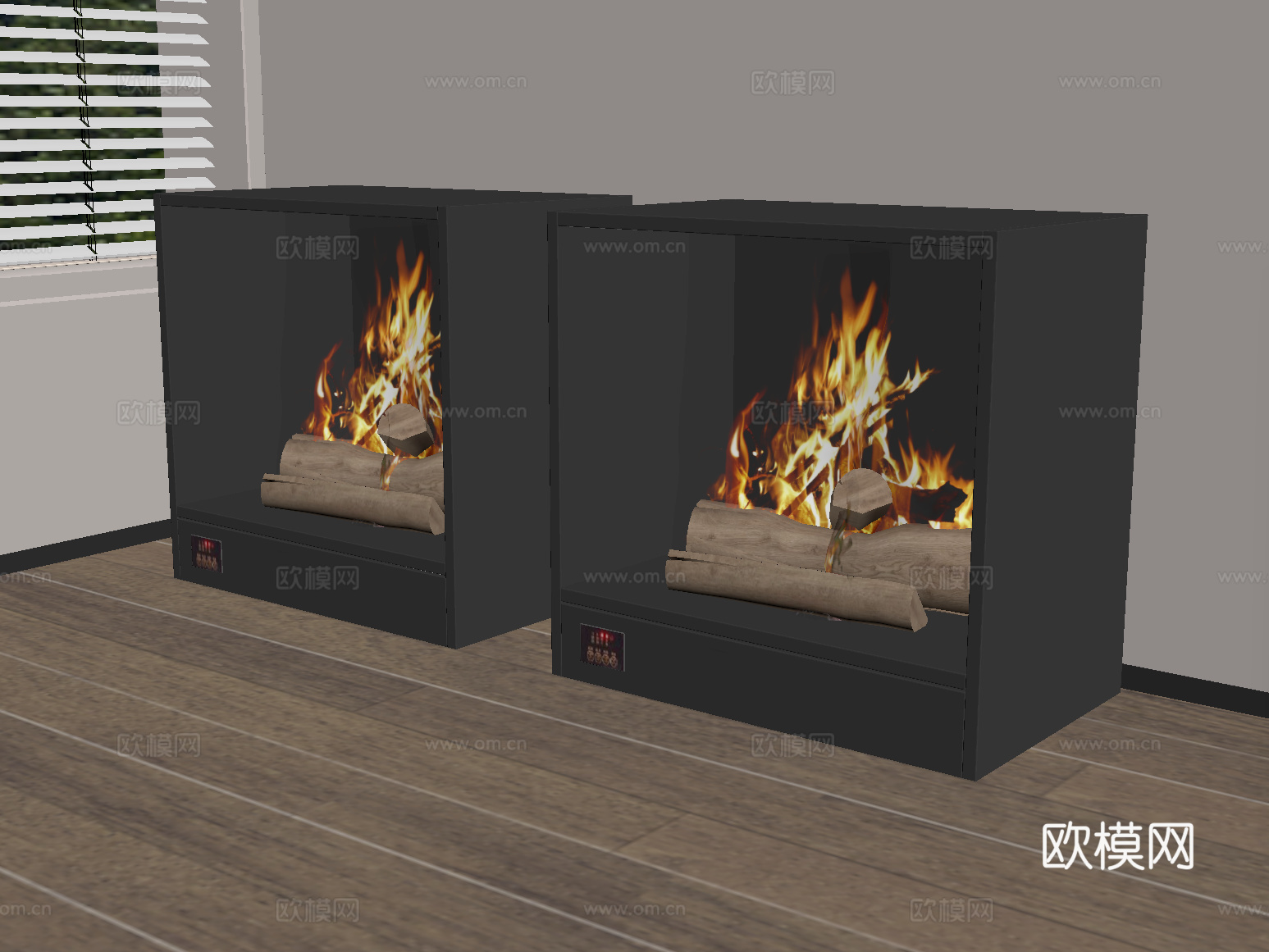 现代壁炉 装饰壁炉su模型