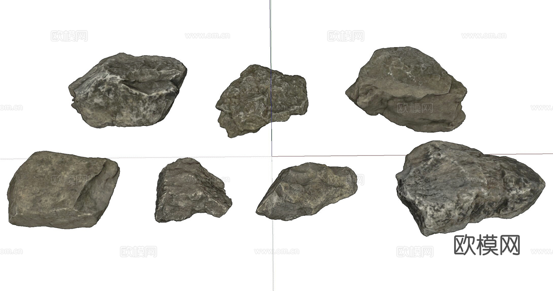 石头su模型