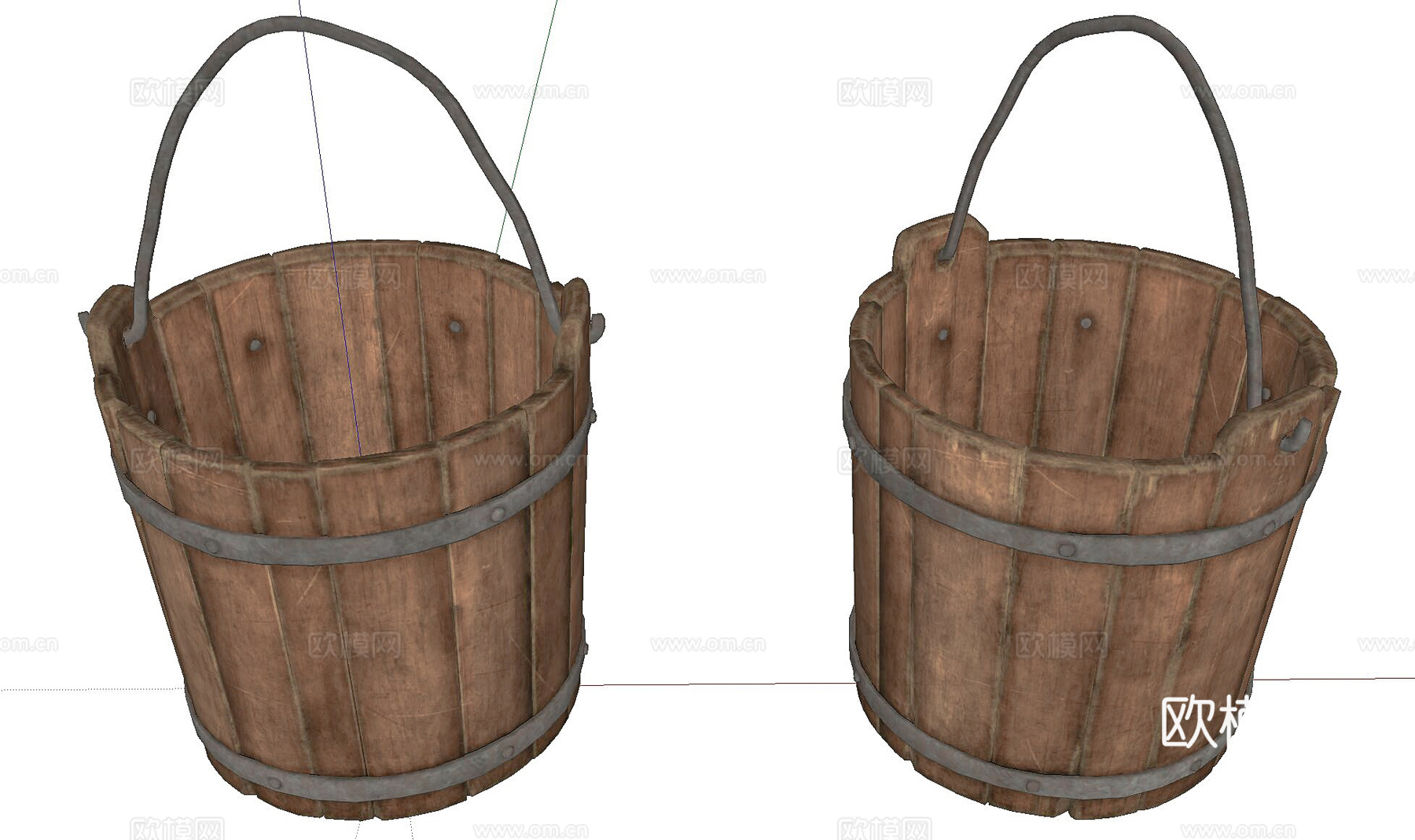 木桶su模型