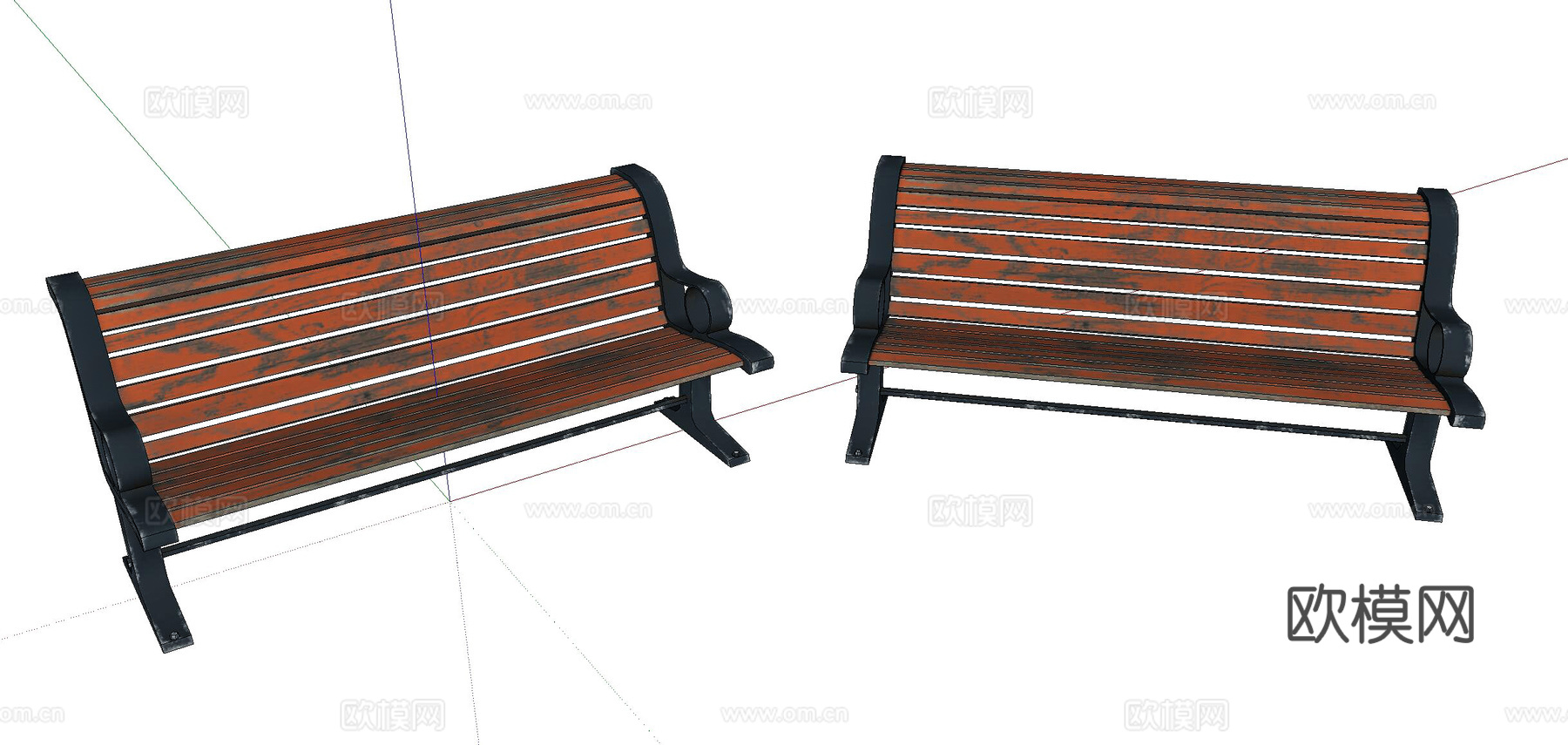 旧椅子 休闲椅su模型