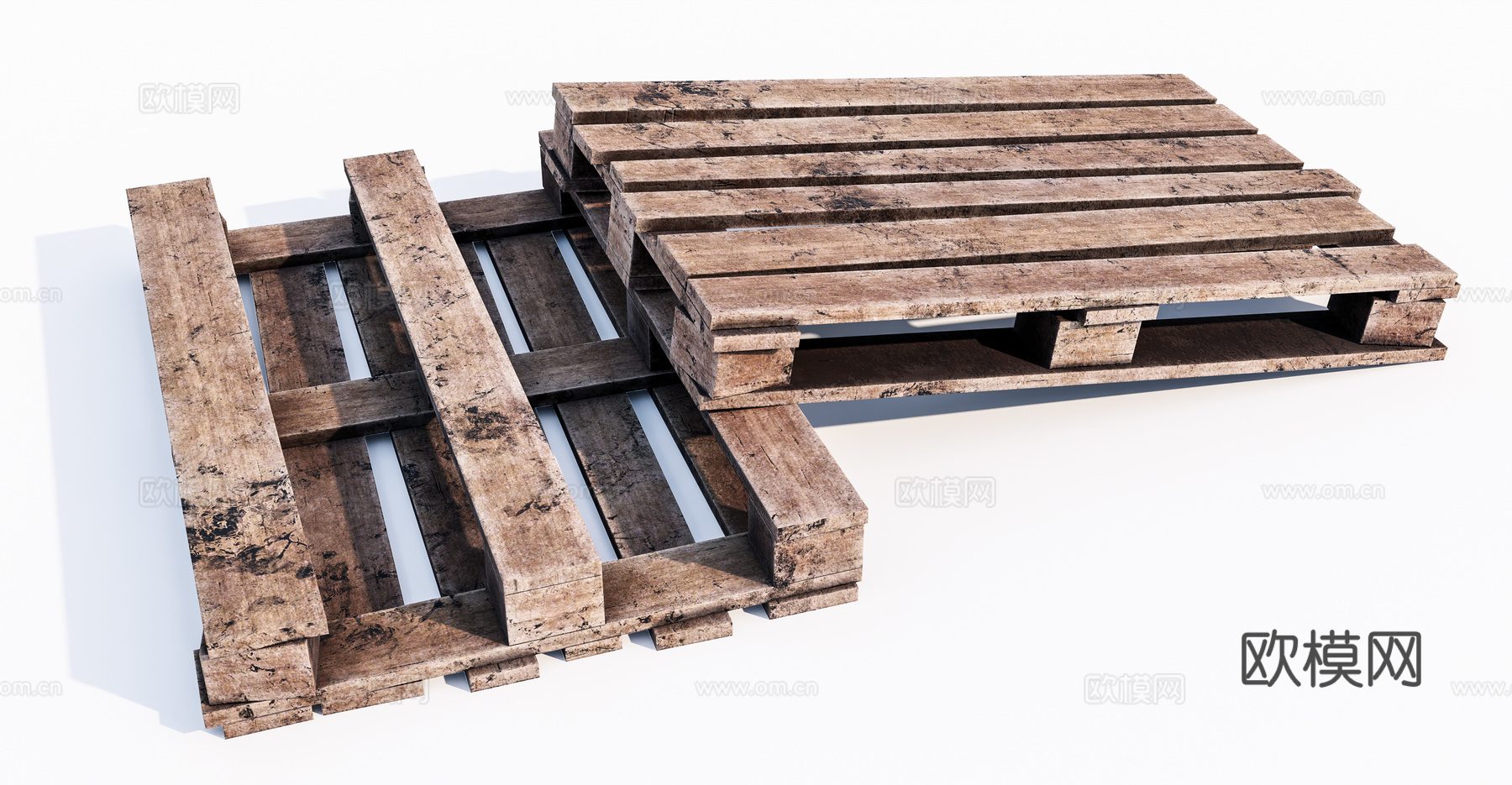 旧木板su模型