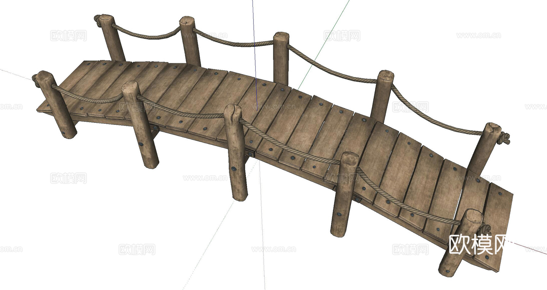 木桥su模型