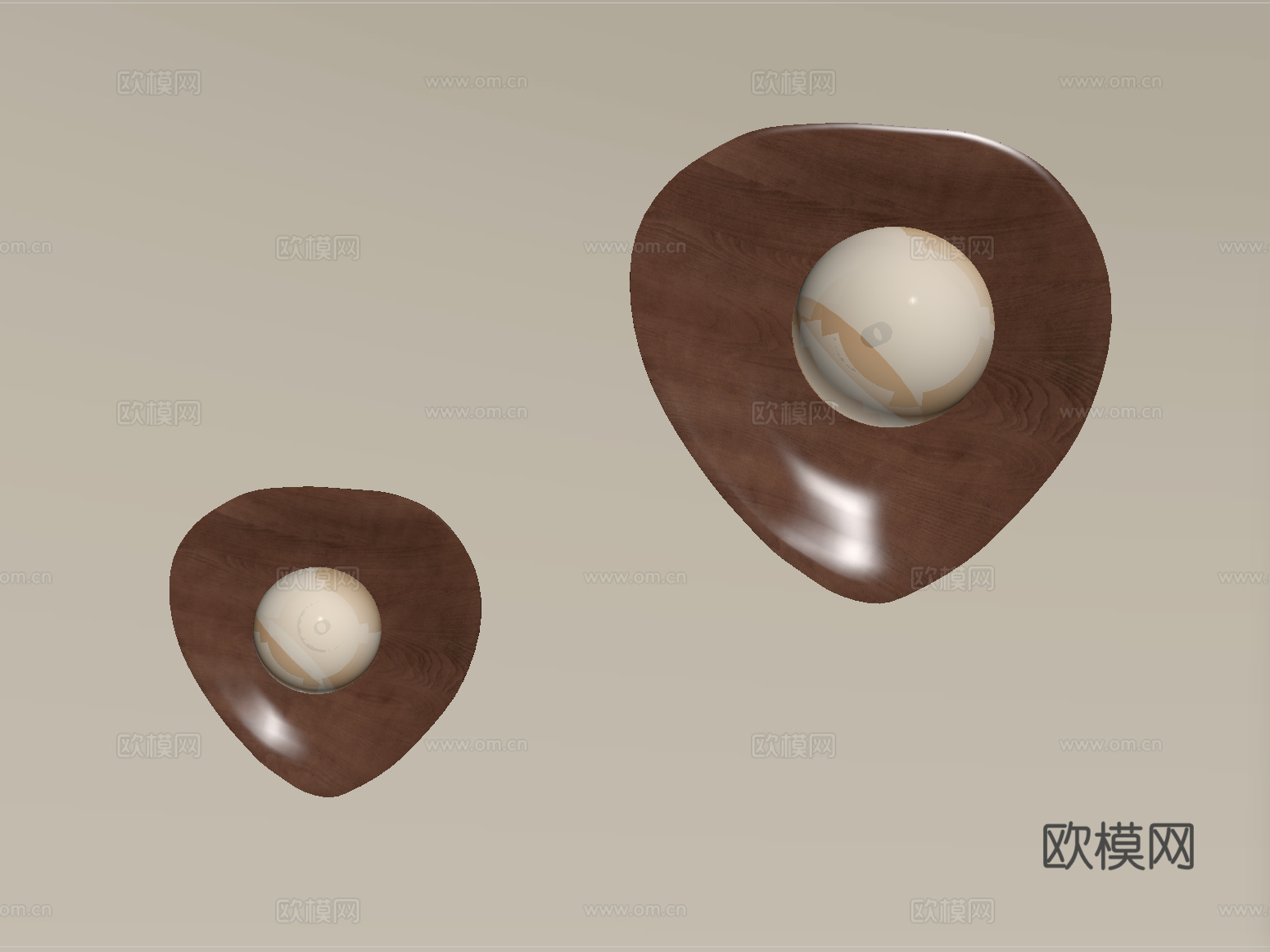 侘寂壁灯su模型