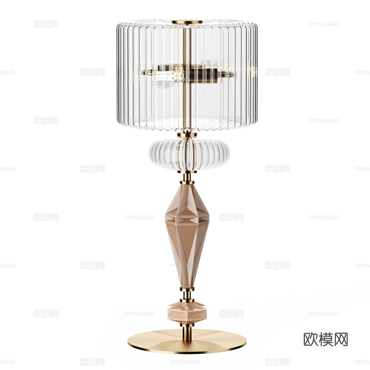 现代简约轻奢台灯 台灯 简约台灯 书房台灯  灯3d模型下载