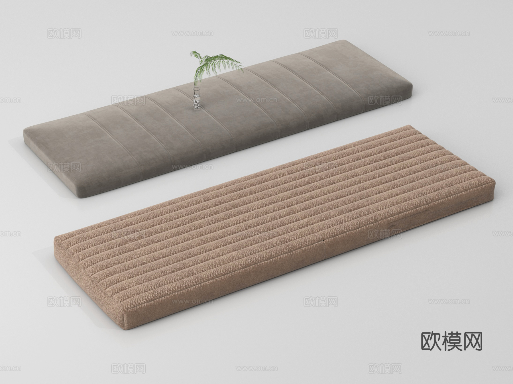 现代坐垫 沙发坐垫 飘窗坐垫su模型