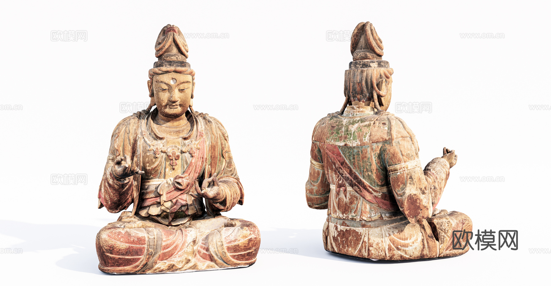 雕像 佛像su模型