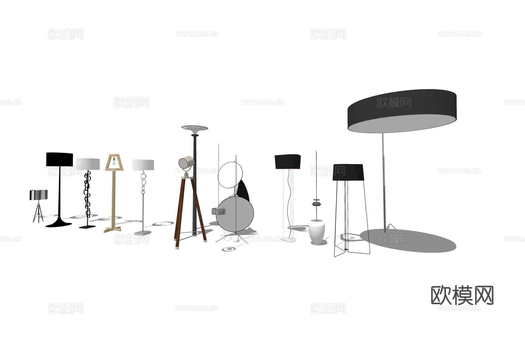 灯具 草坪灯 装饰灯 室内灯 射灯su模型