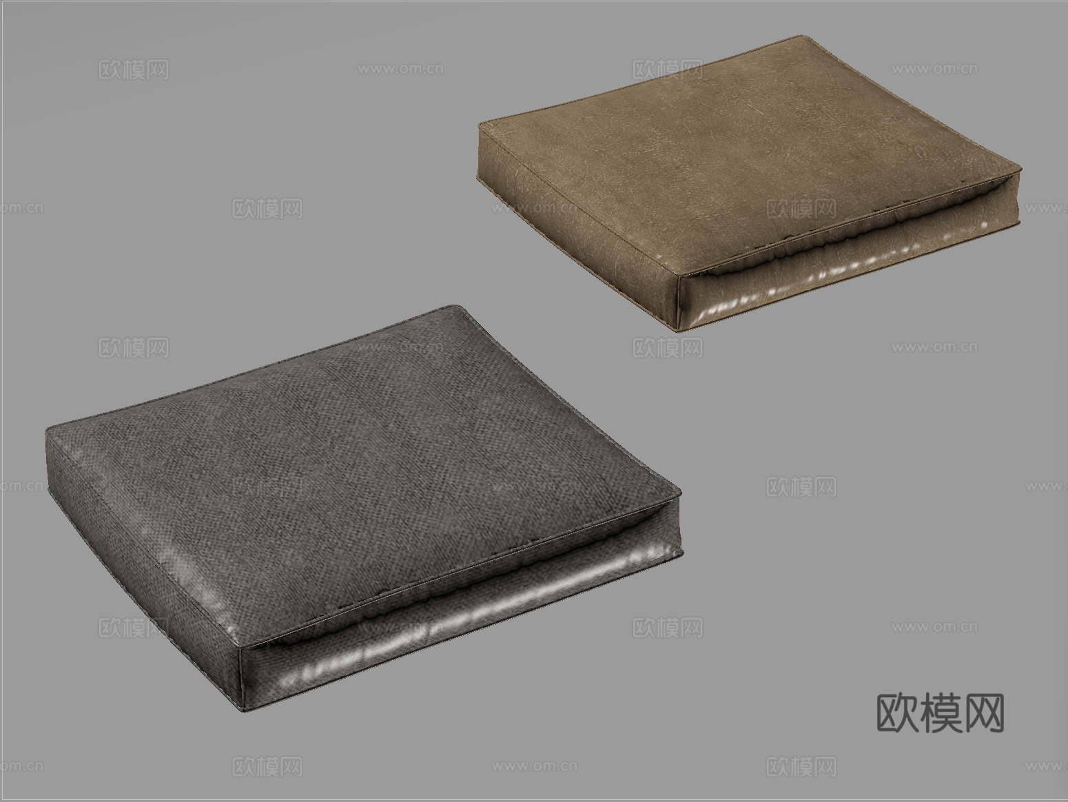 现代坐垫 沙发坐垫 飘窗坐垫 布艺su模型