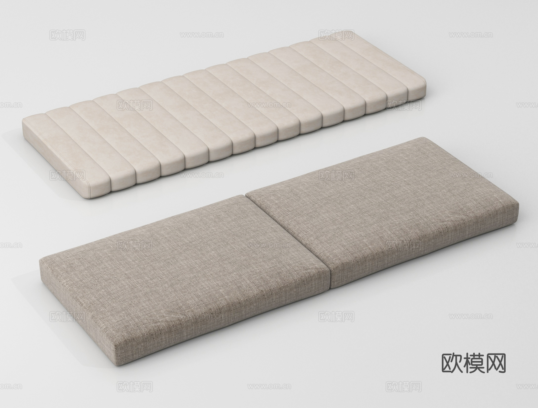现代坐垫 沙发坐垫 飘窗坐垫su模型