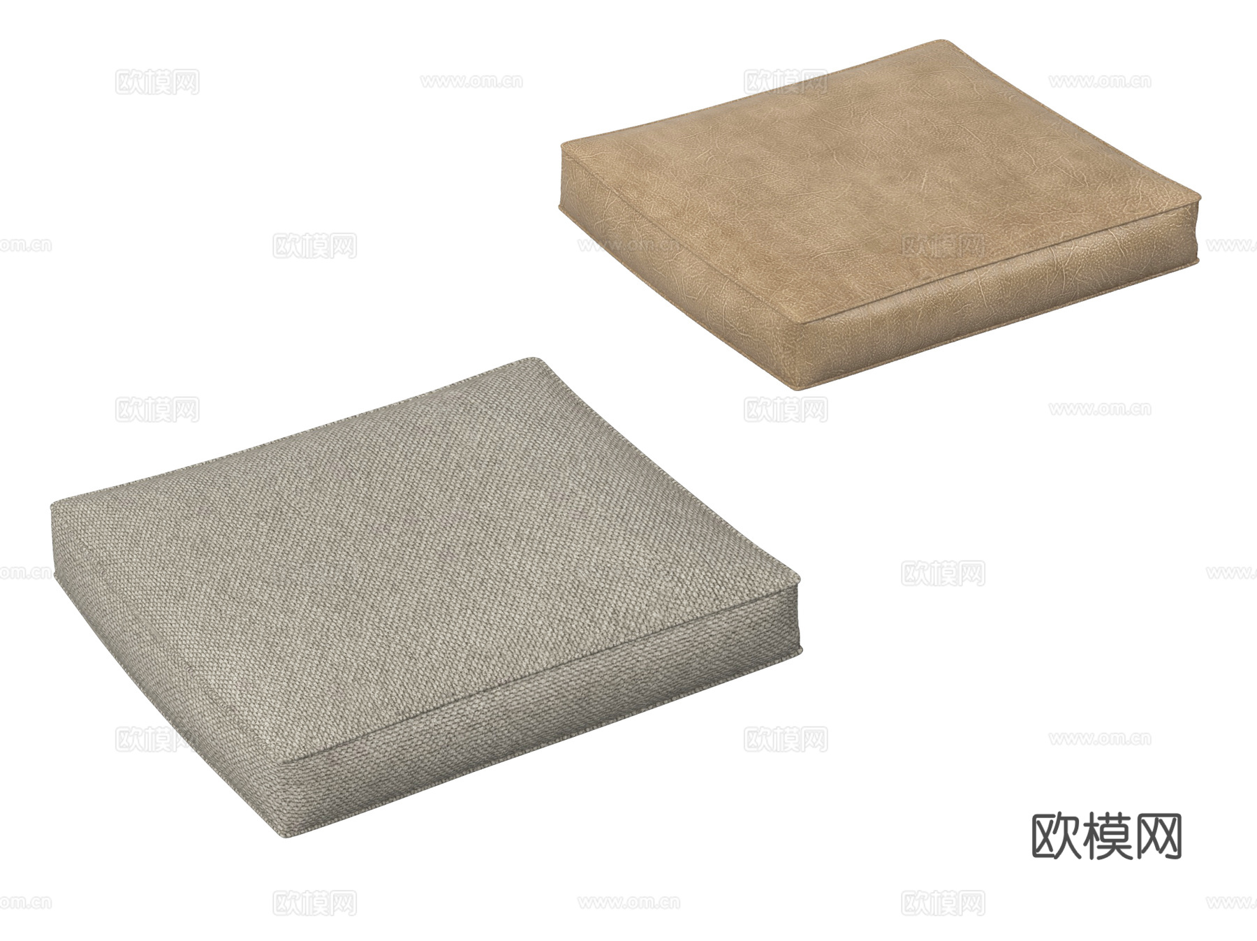现代坐垫 沙发坐垫 飘窗坐垫 布艺su模型