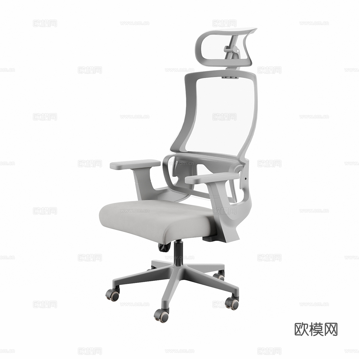 现代简约办公椅子 办公椅子 电竞椅子3d模型下载