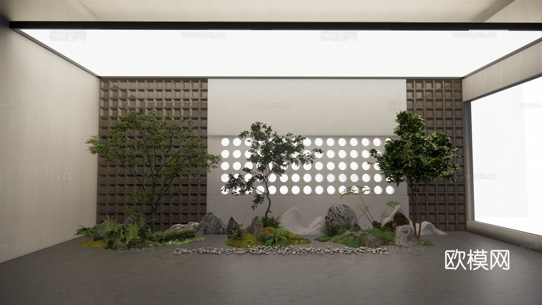 微景观 小品 景观 组团 花镜 绿化 造景su模型