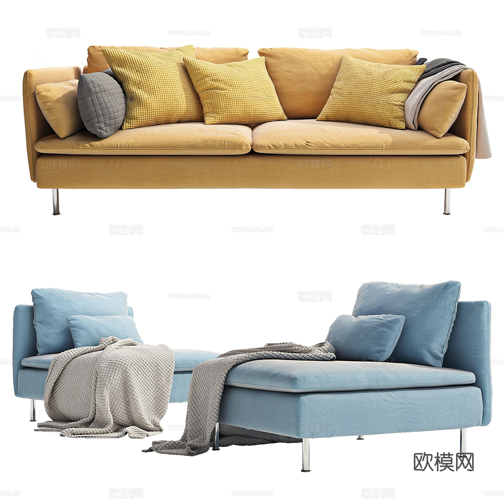 沙发su模型