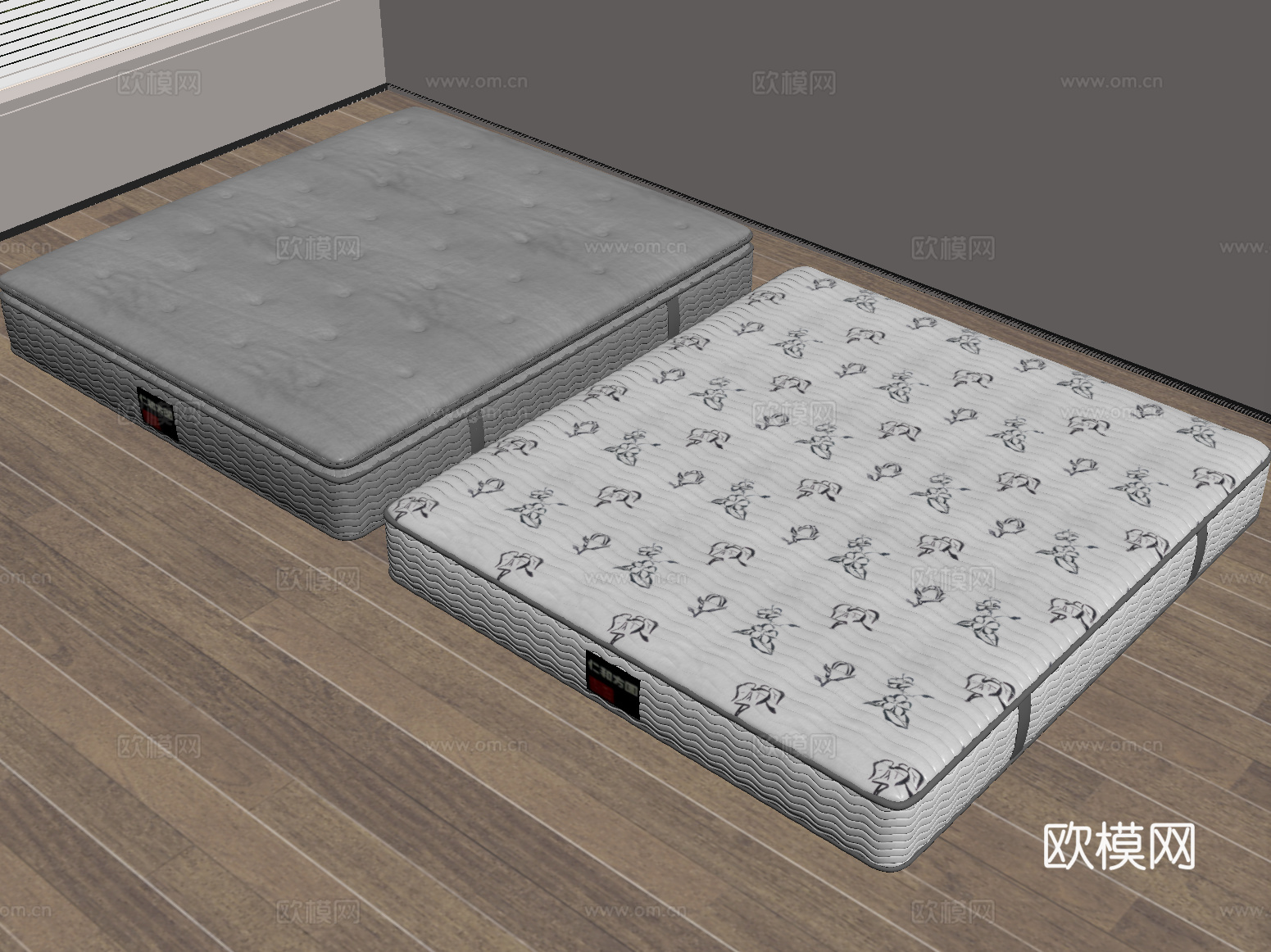 现代床垫 床品 席梦思su模型