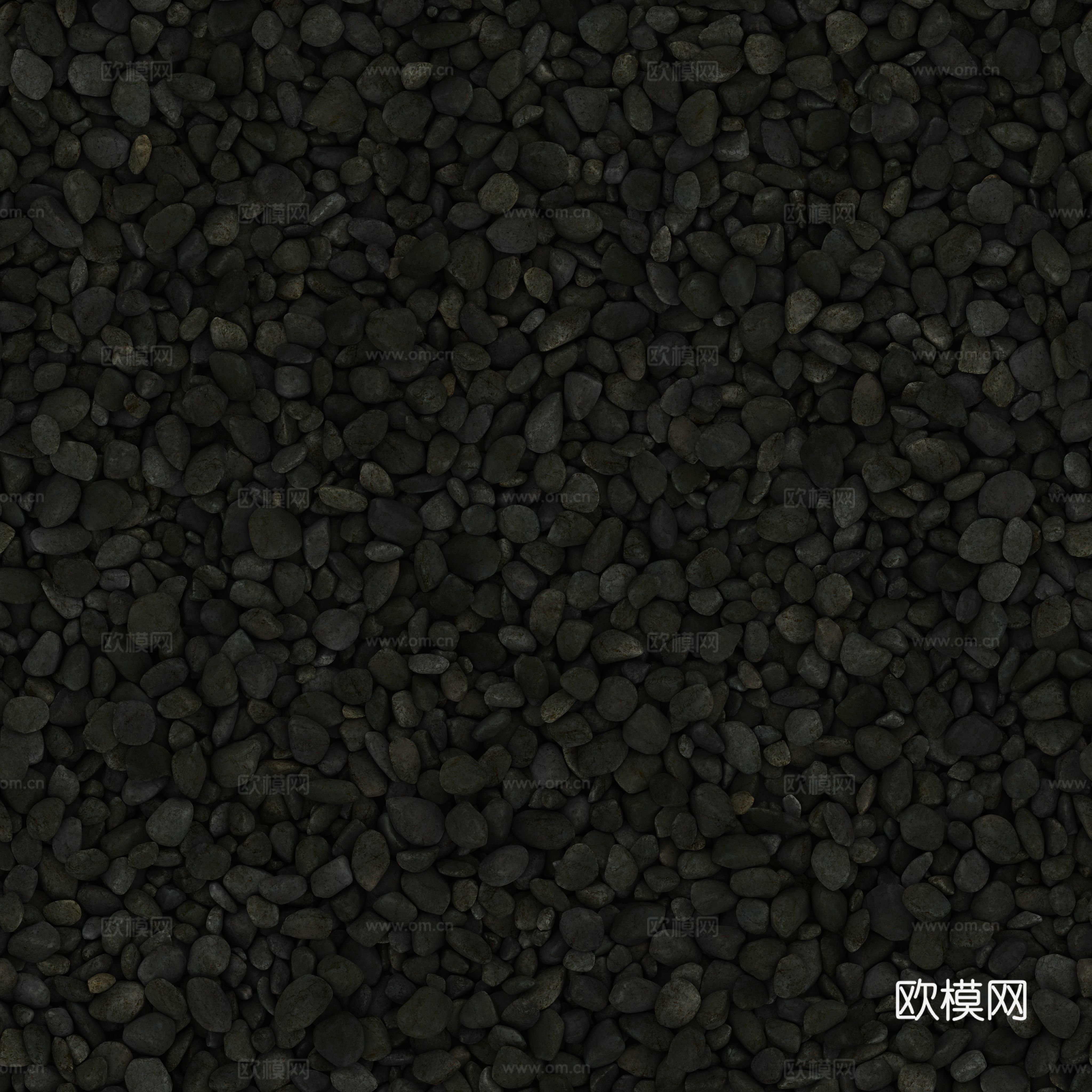 现代砾石地面铺装